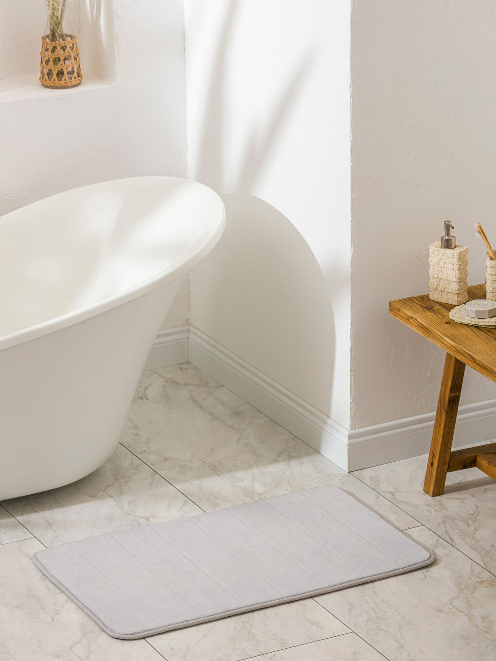 Плюшевый коврик для ванной 50x80 см