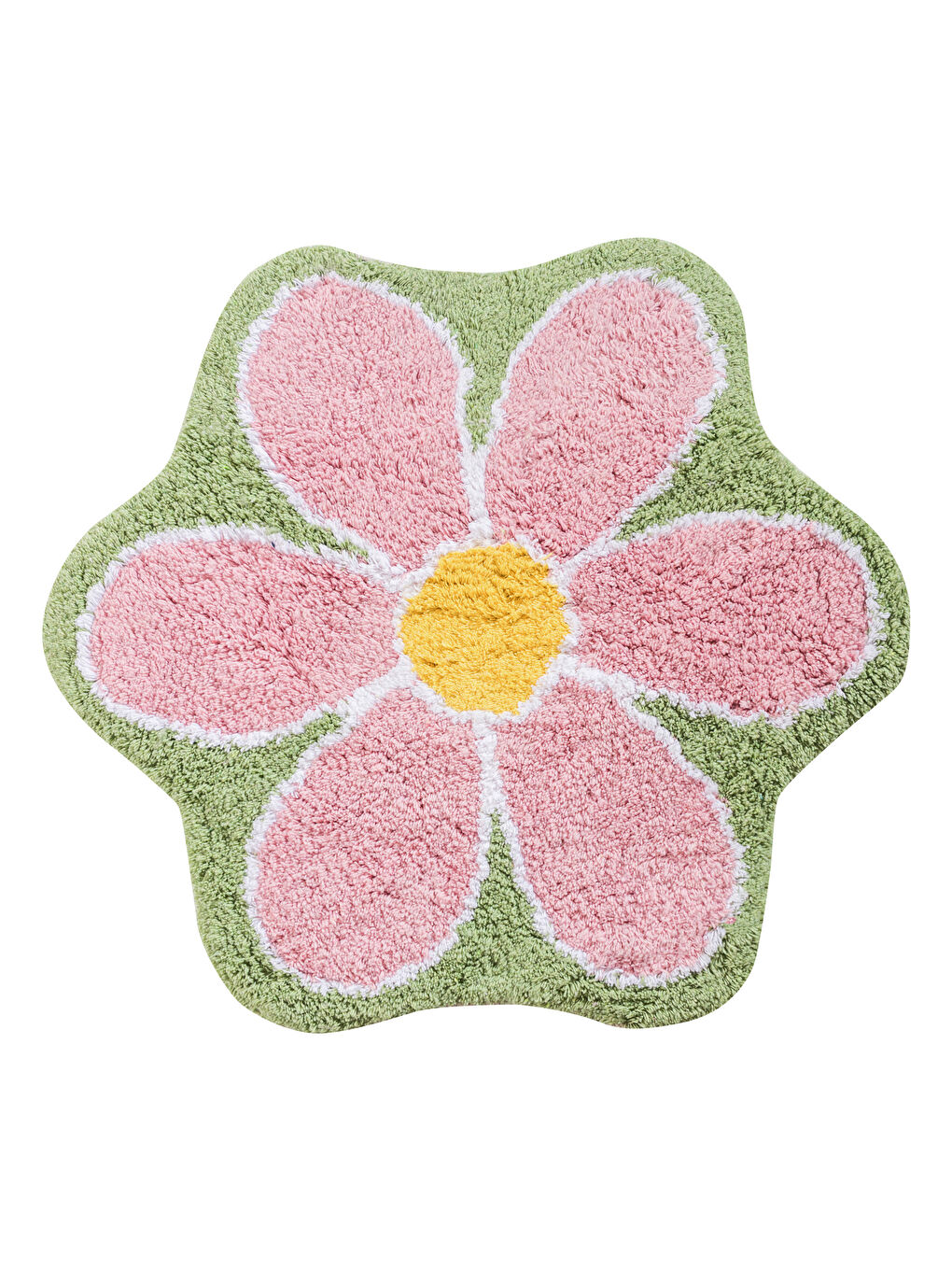 Karışık Çiçek Figürlü Banyo Paspası 60x60 cm-4