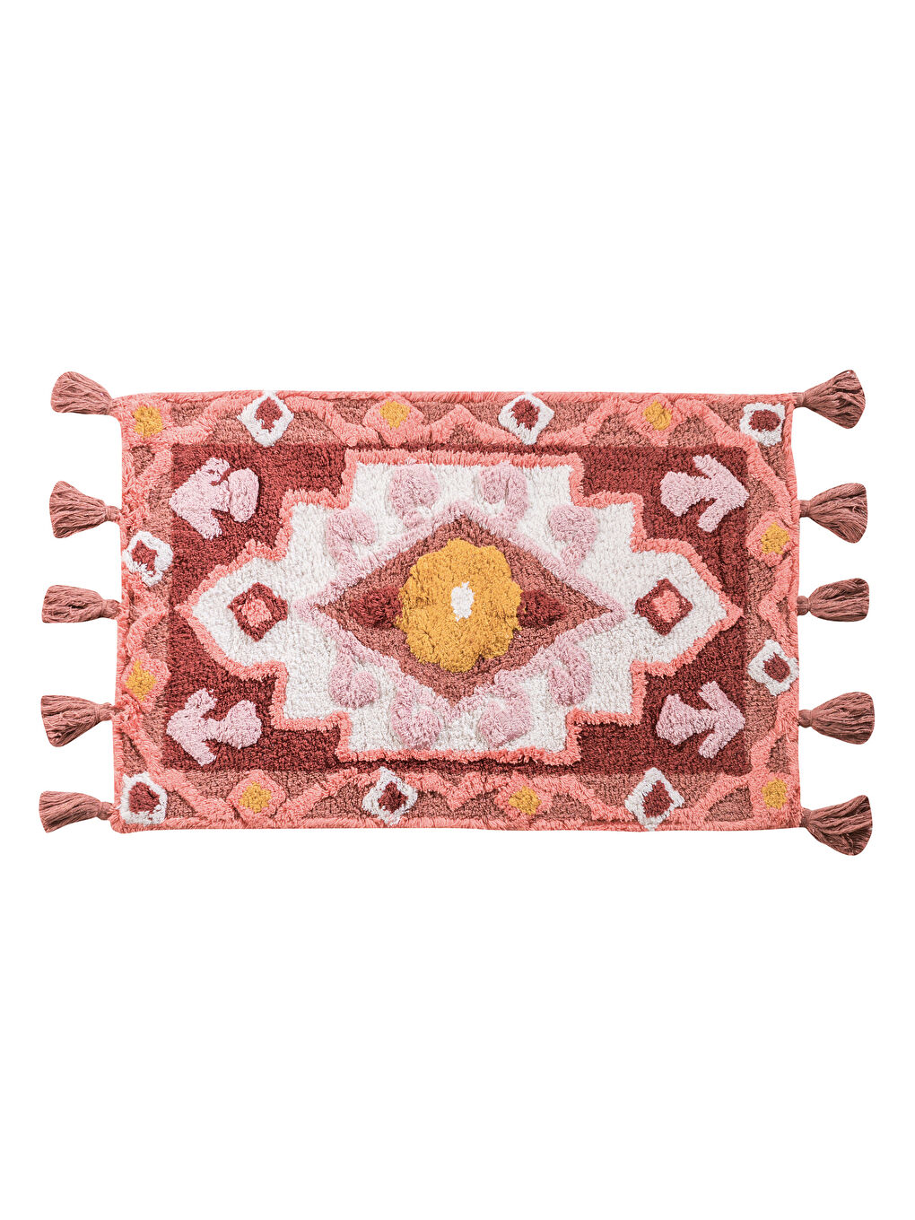 Karışık Püsküllü Banyo Paspası 50x80 cm-5