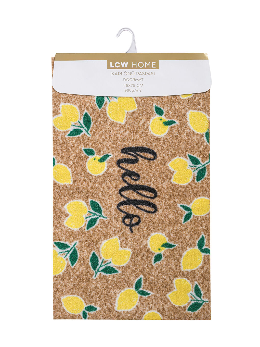 Karışık Limon Baskılı Kapı Önü Paspası-2