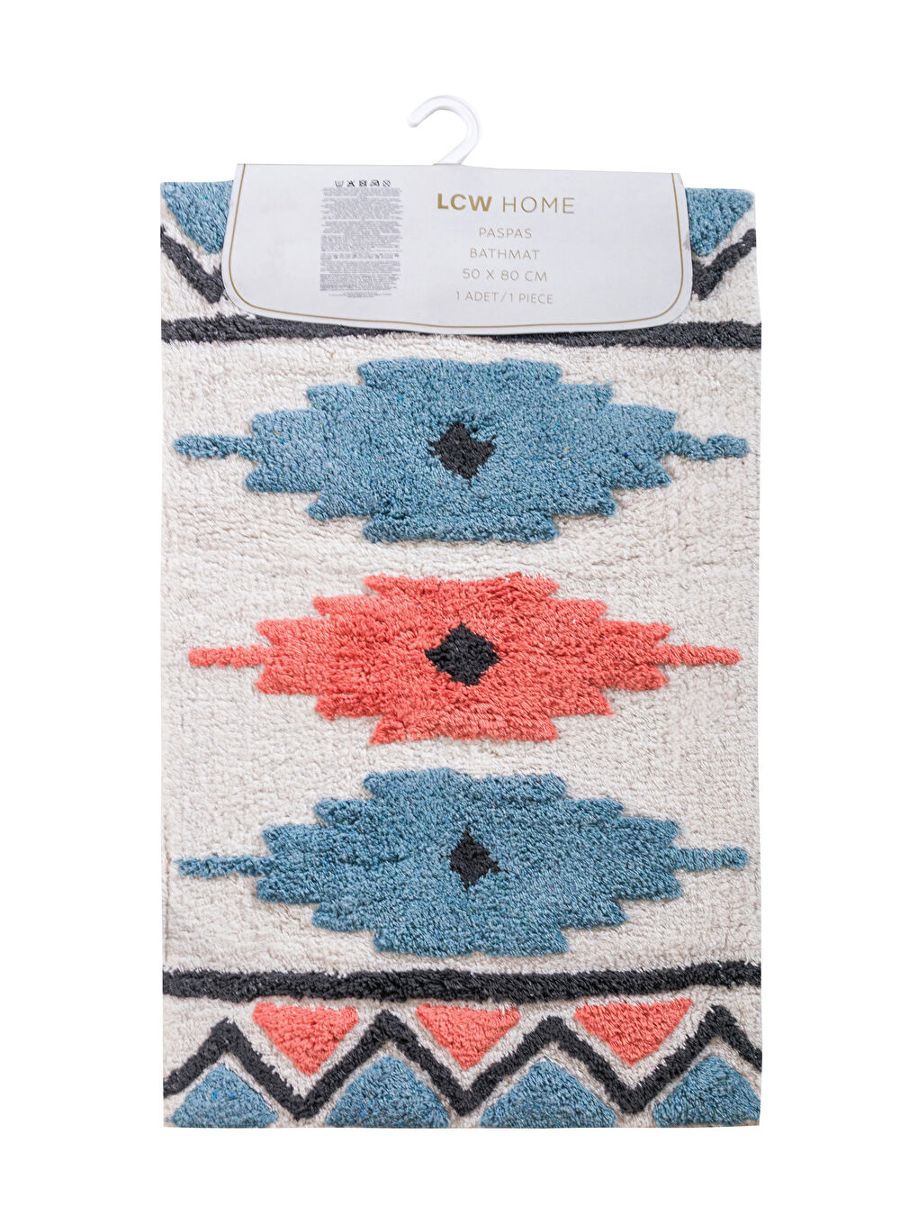Karışık Desenli Pelüş Banyo Paspası 50x80 cm-4
