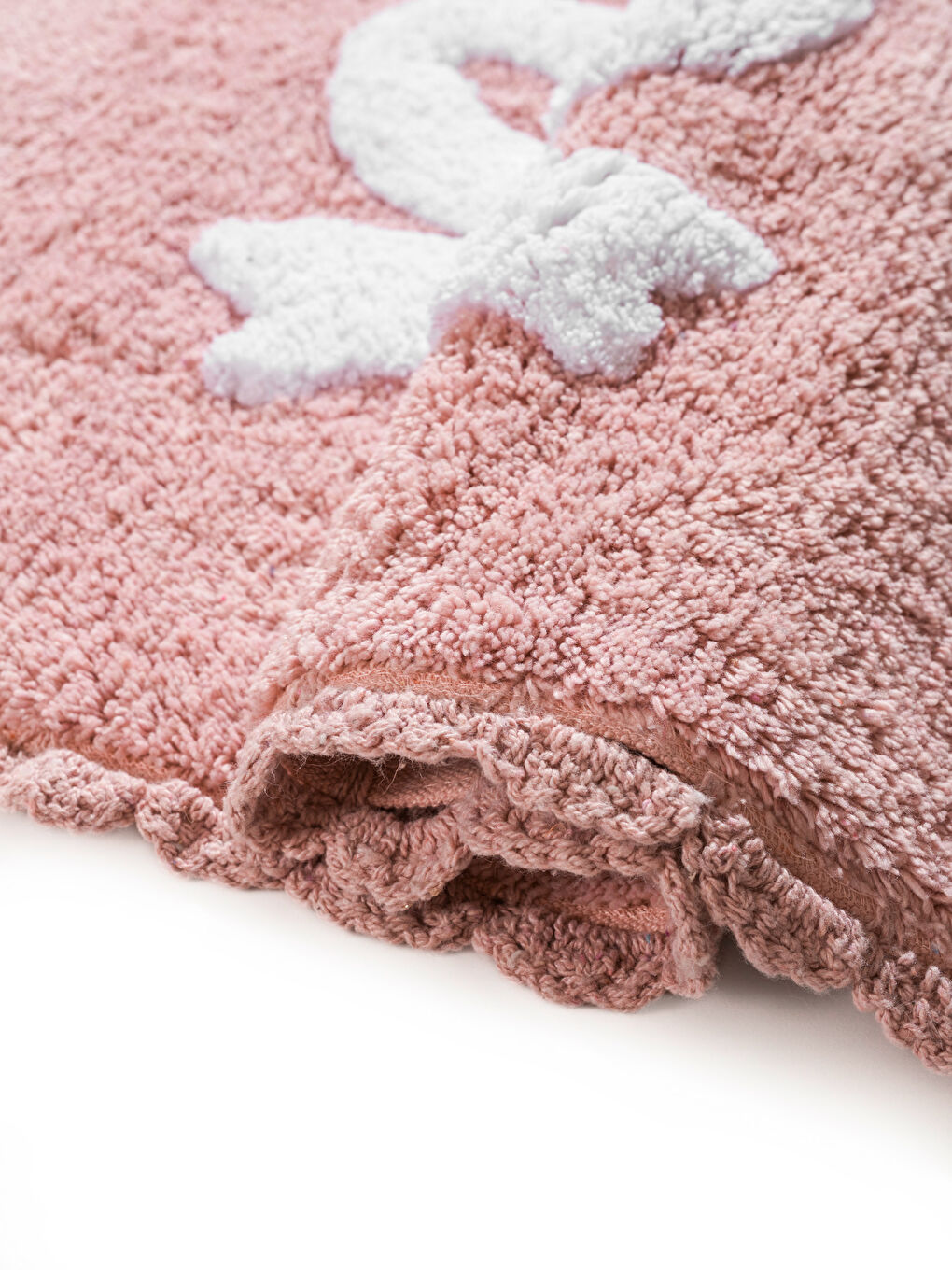 Pembe Fiyonk Baskılı Pelüş Banyo Paspası 50x80 cm-3