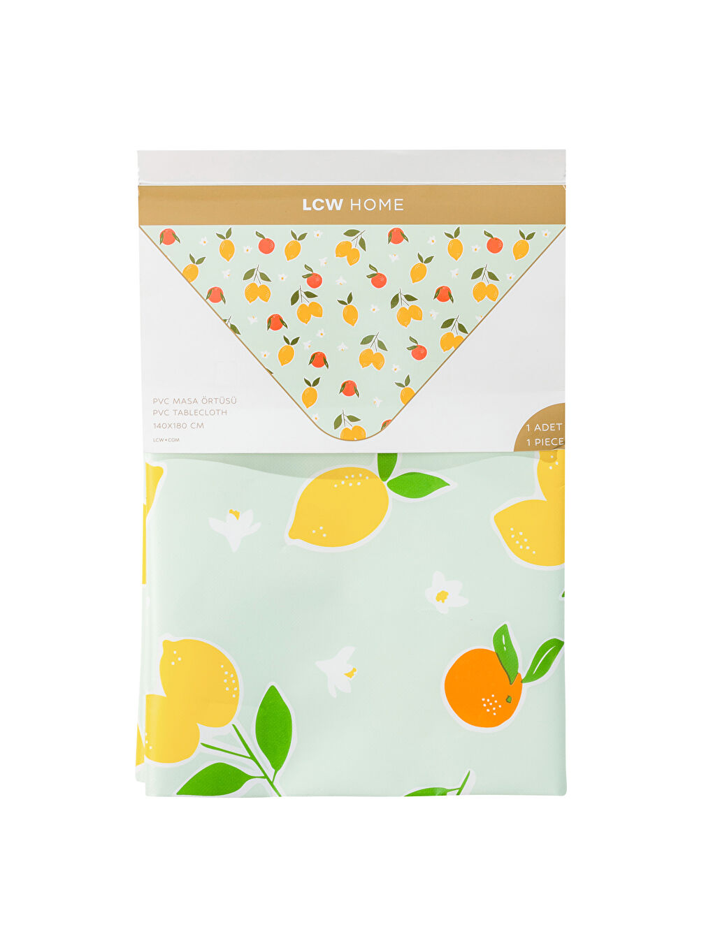 Karışık Limon Desenli Masa Örtüsü 140x180 cm-4