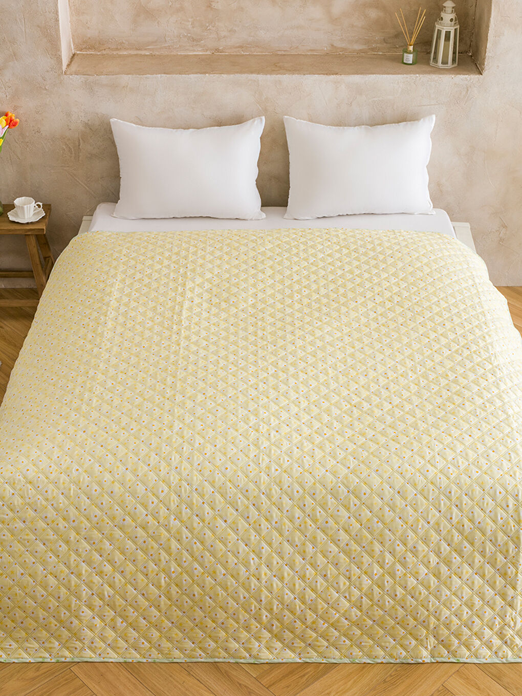 Plaid Double Bedspread-1