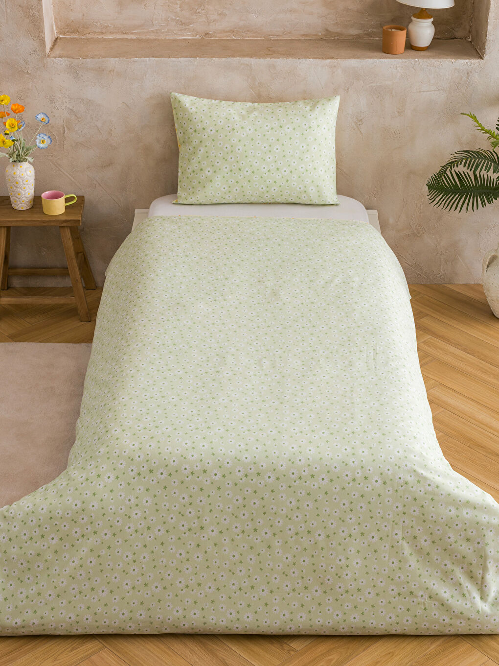 Floral Pattern Single Bed Duvet Cover Set-1