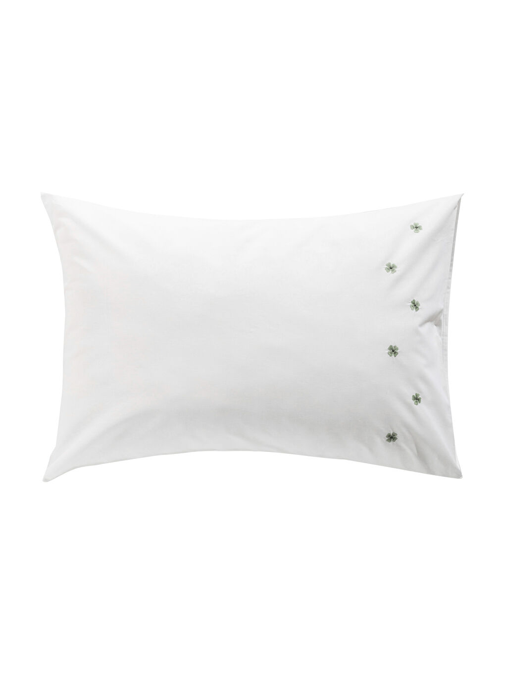Beyaz Çiçek Nakışlı Yastık Kılıfı 2 'li 50x70 cm-4