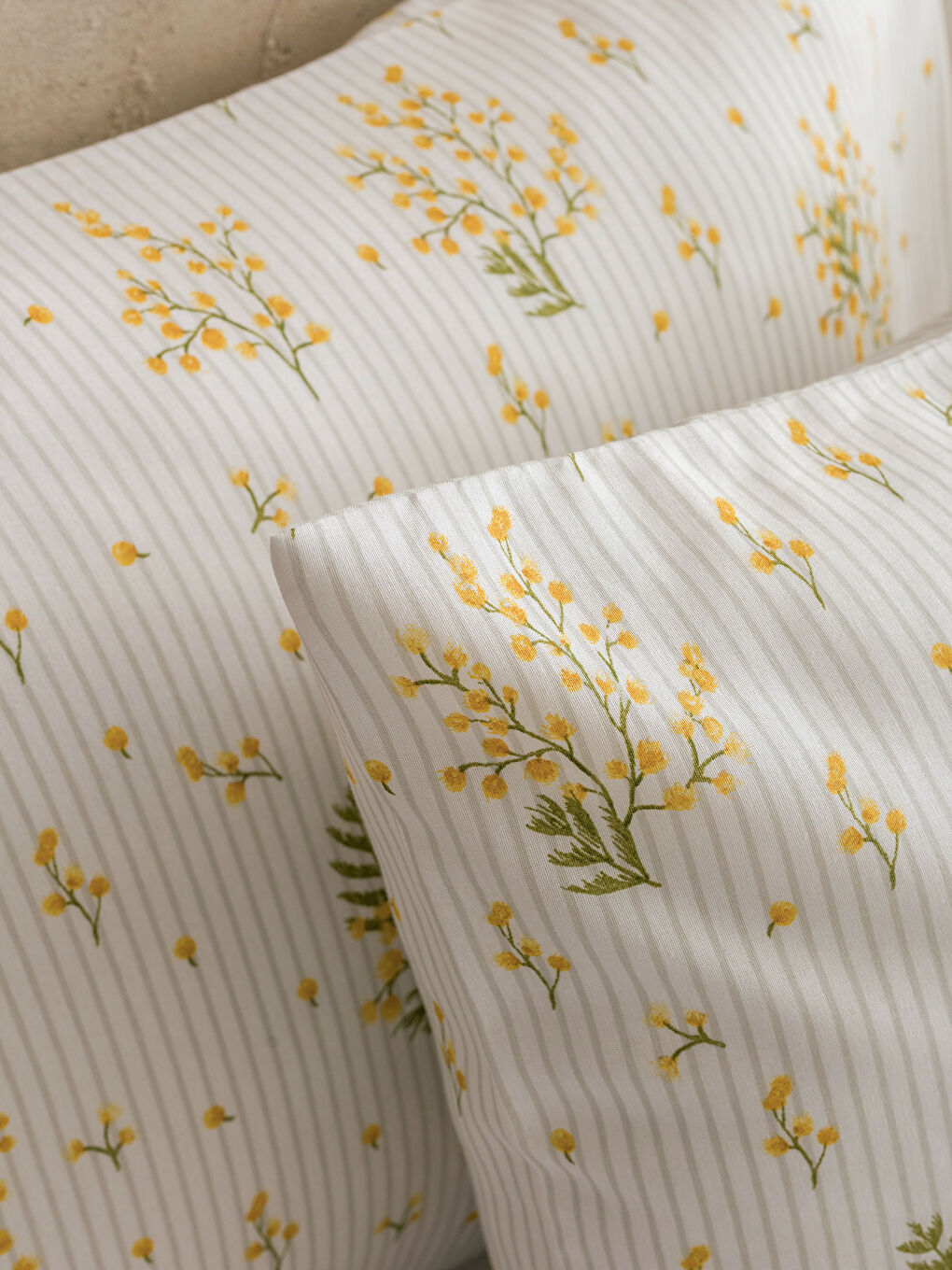 Karışık Çiçek Baskılı Yastık Kılıfı 2'li 50x70 cm-2