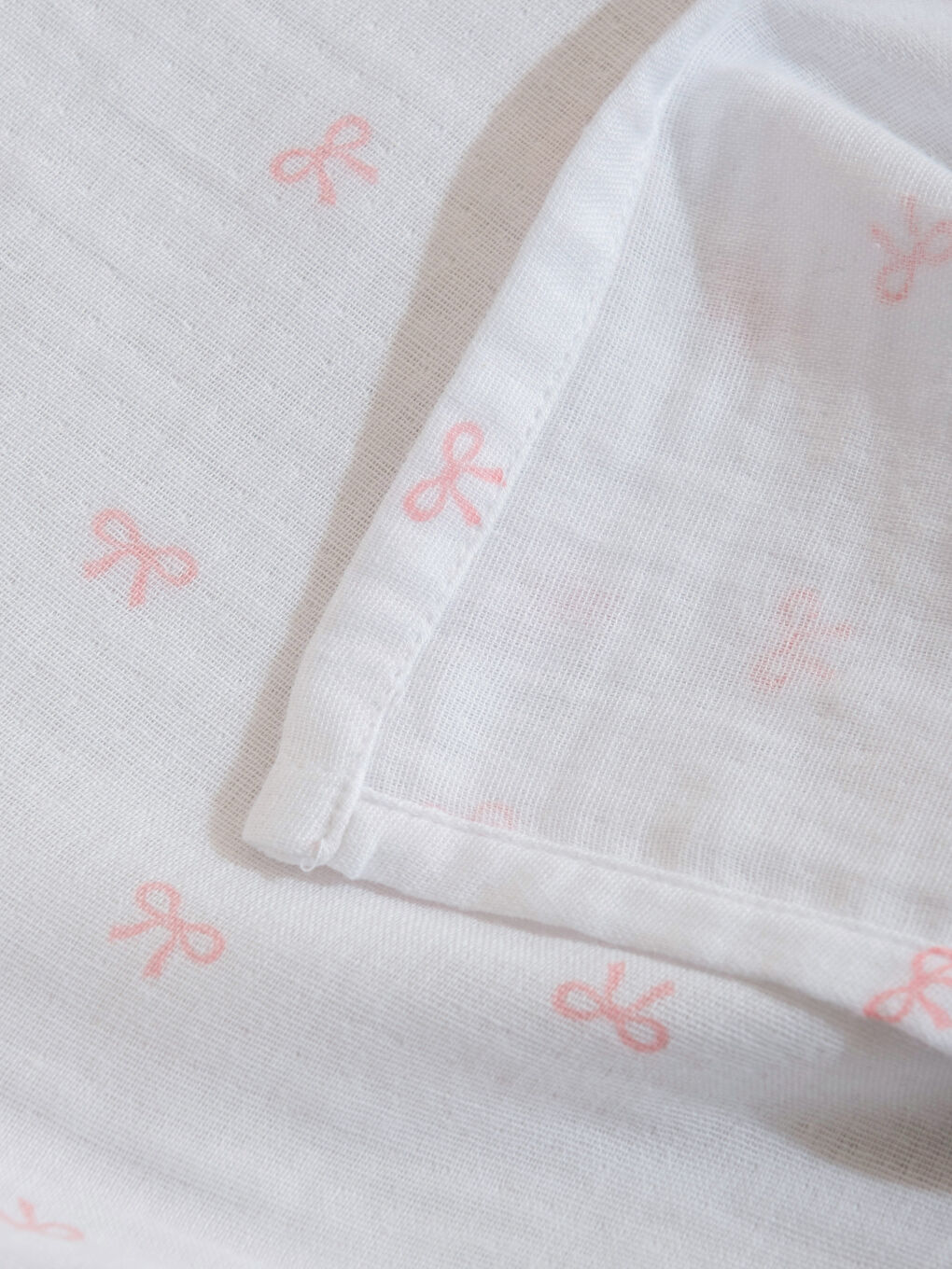 Ekru Fiyonk Baskılı Kız Bebek Battaniyesi 90x100 cm-3