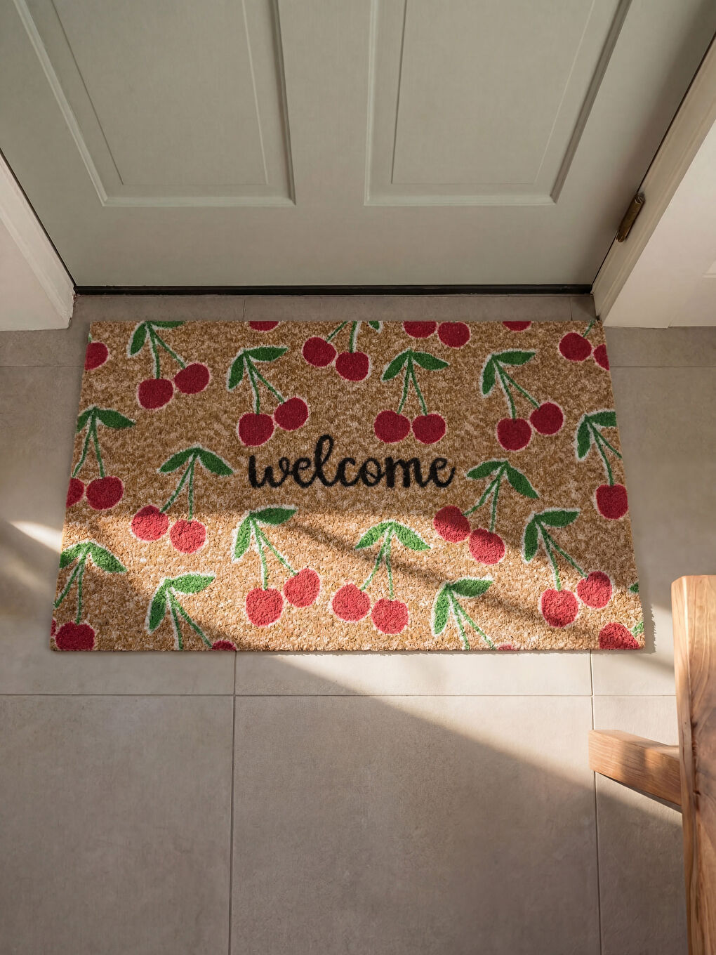 Karışık Yazı Baskılı Kapı Önü Paspası 45x75 cm