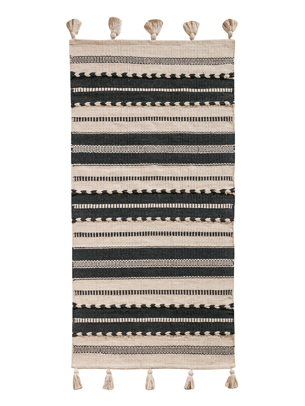 Karışık Püsküllü Halı 80x150 cm-5