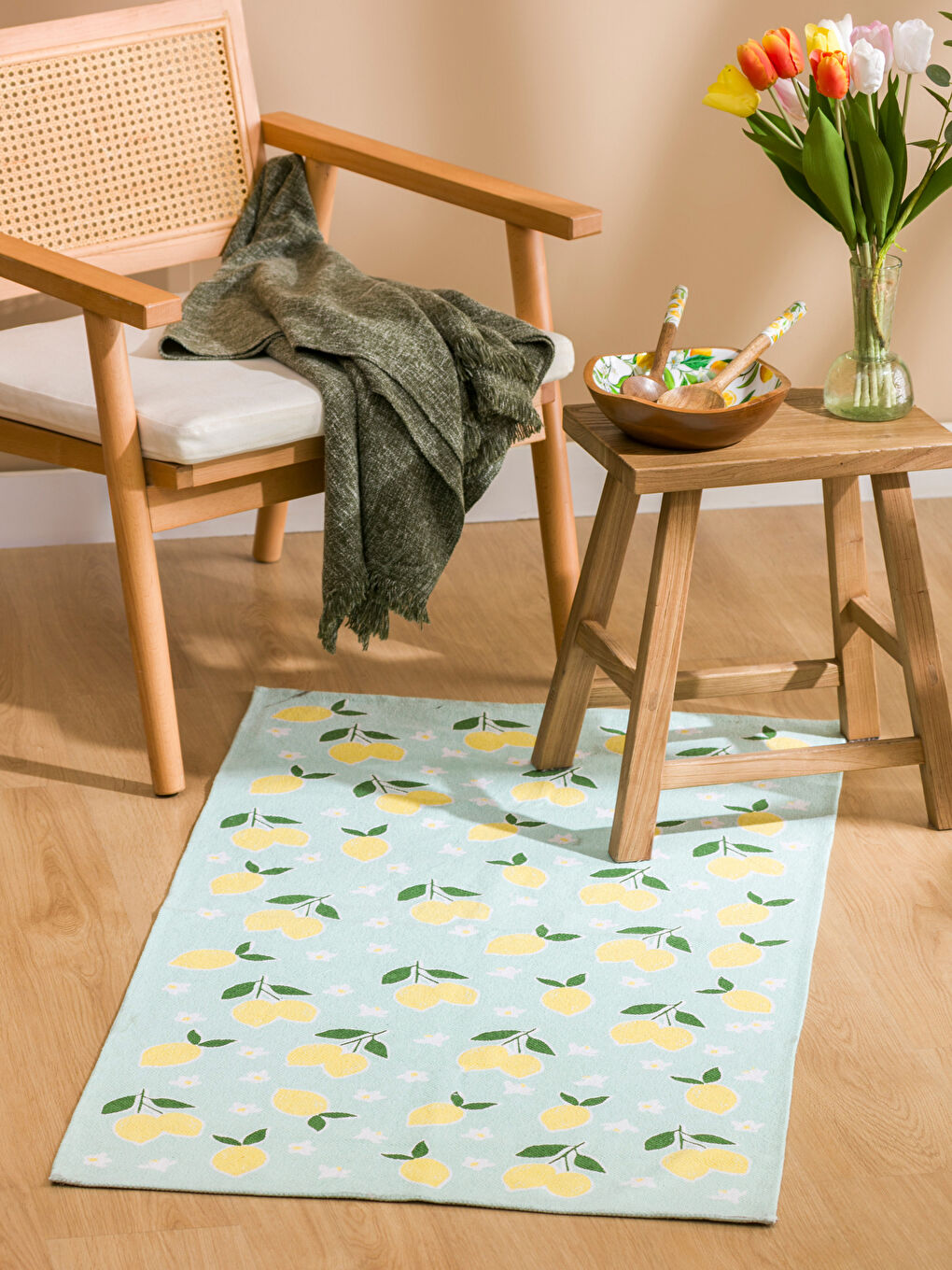 Χαλί με σχέδιο λεμονιών 70x140 εκ.