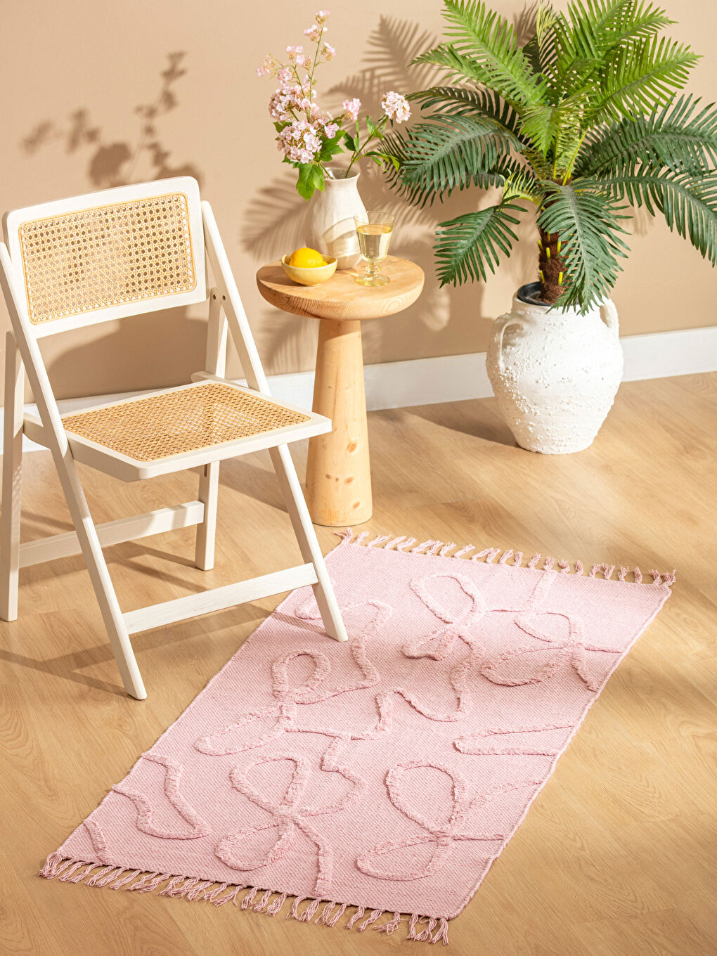 Karışık Fiyonk Baskılı Halı 70x140 cm