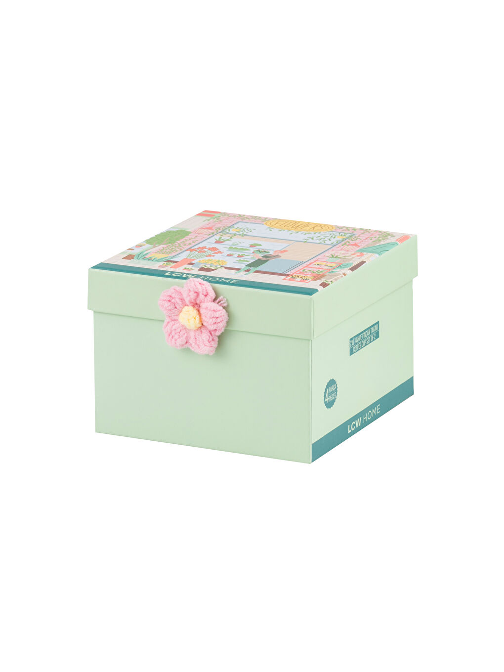 Karışık Baskılı 2 Kişilik Porselen Kahve Fincan Takımı 90 ml-3