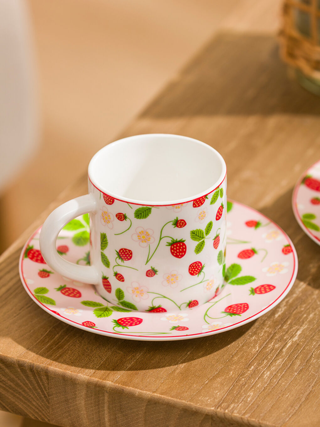 Karışık Baskılı 2 Kişilik Porselen Kahve Fincan Takımı 90 ml-1