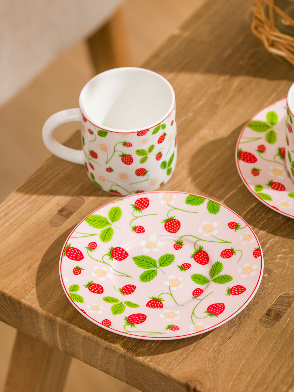 Karışık Baskılı 2 Kişilik Porselen Kahve Fincan Takımı 90 ml-2