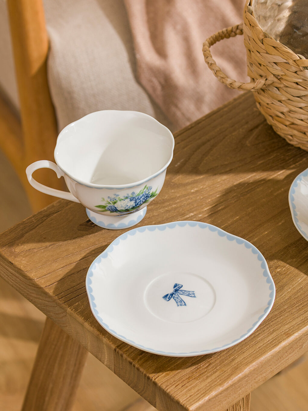 Karışık Baskılı 2 Kişilik Porselen Kahve Fincan Takımı 90 ml-2