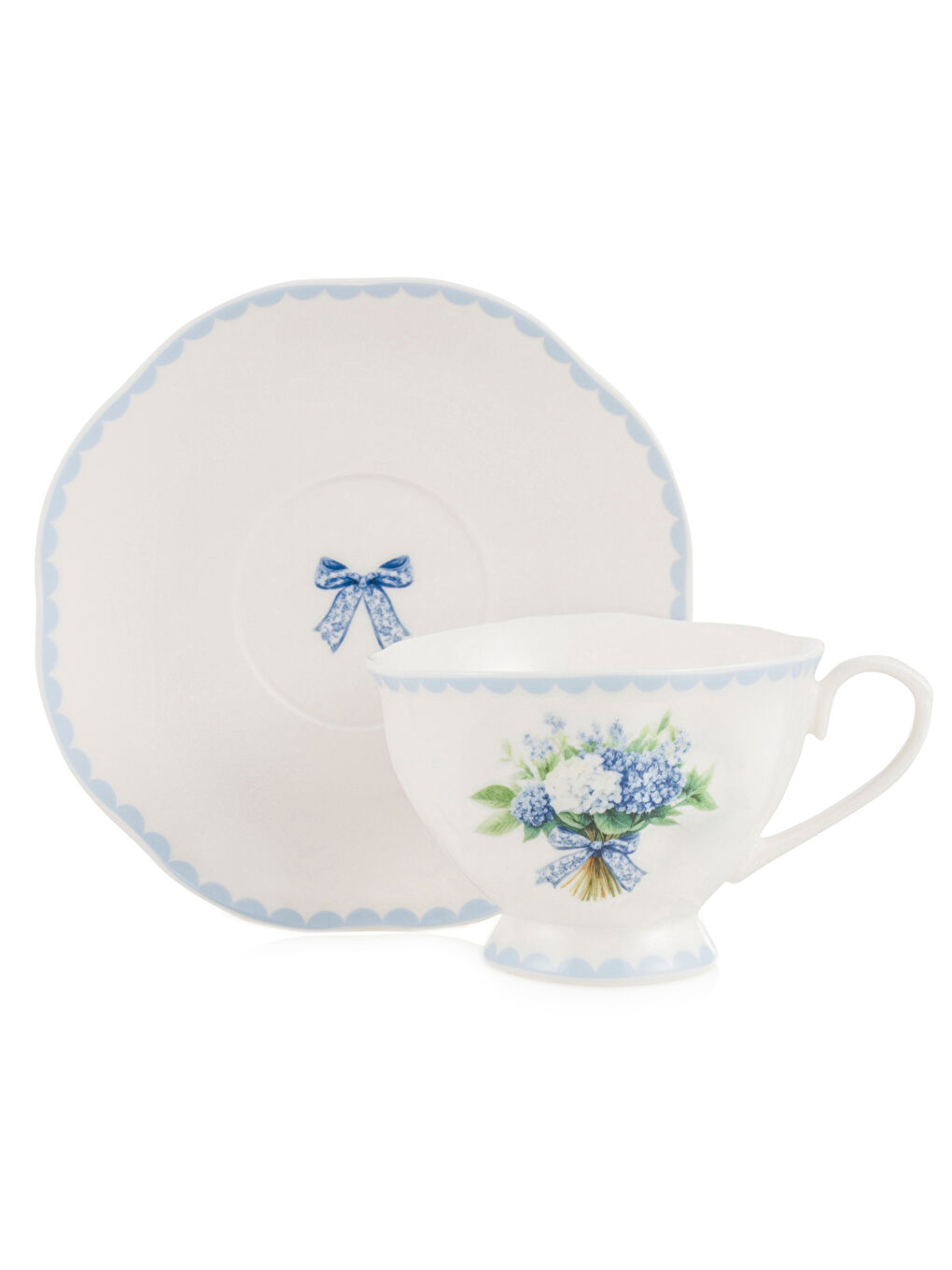 Karışık Baskılı 2 Kişilik Porselen Kahve Fincan Takımı 90 ml-4