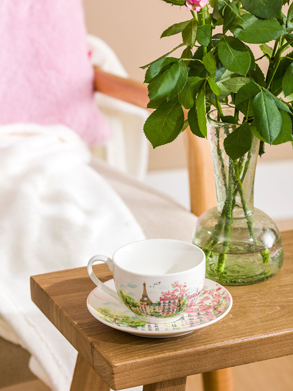 Karışık Baskılı Porselen Çay Fİncan Takımı-1