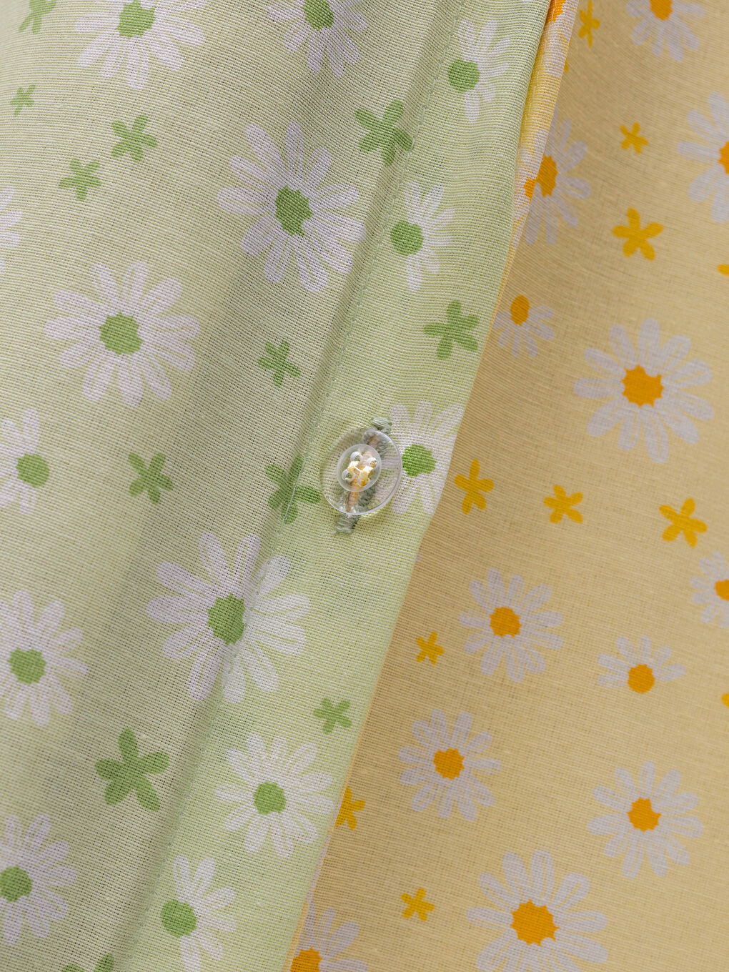 Set posteljine za bračni krevet sa cvetnim printom-5