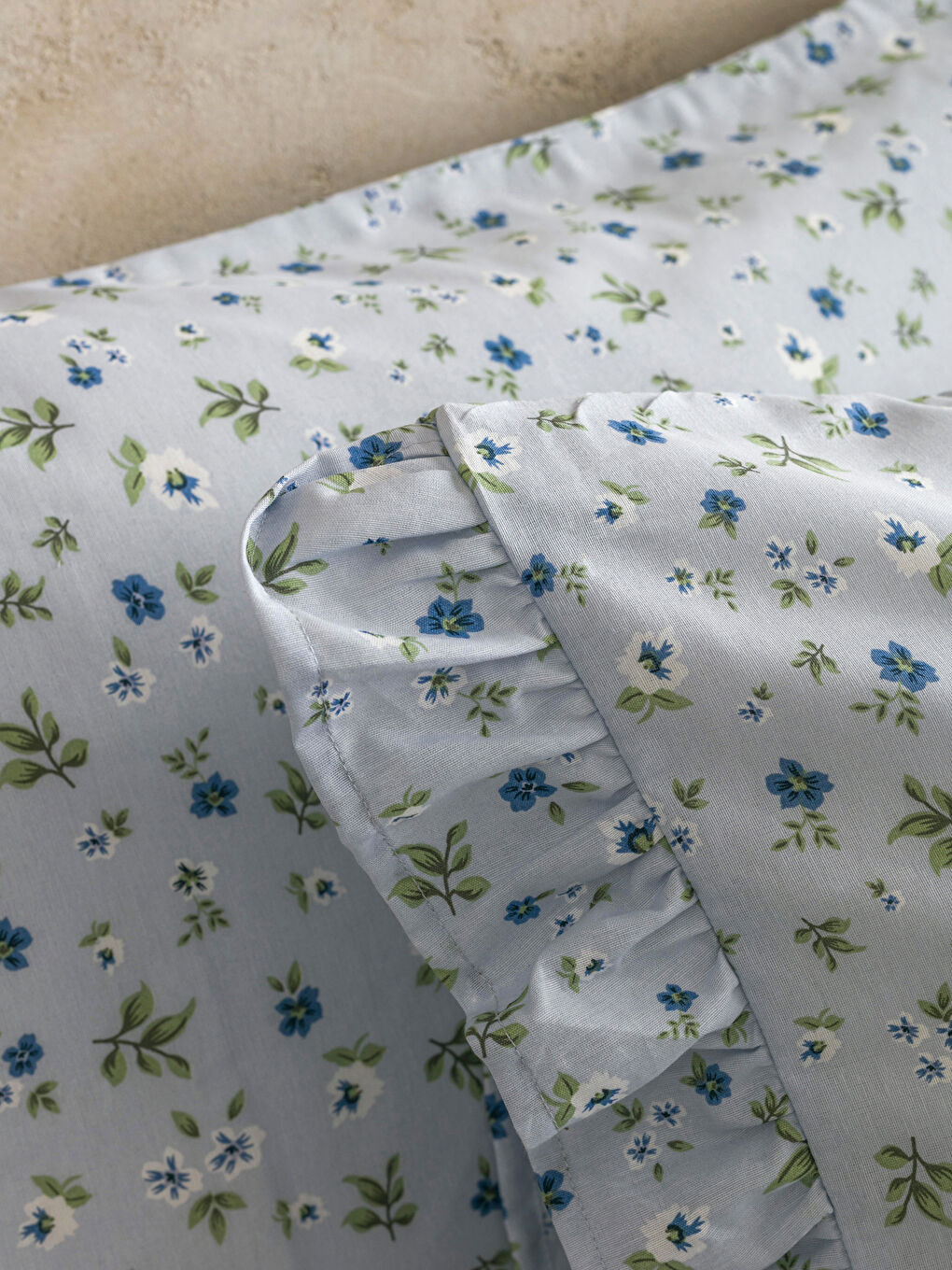 Karışık Çiçek Baskılı Çift Kişilik Nevresim Seti-3