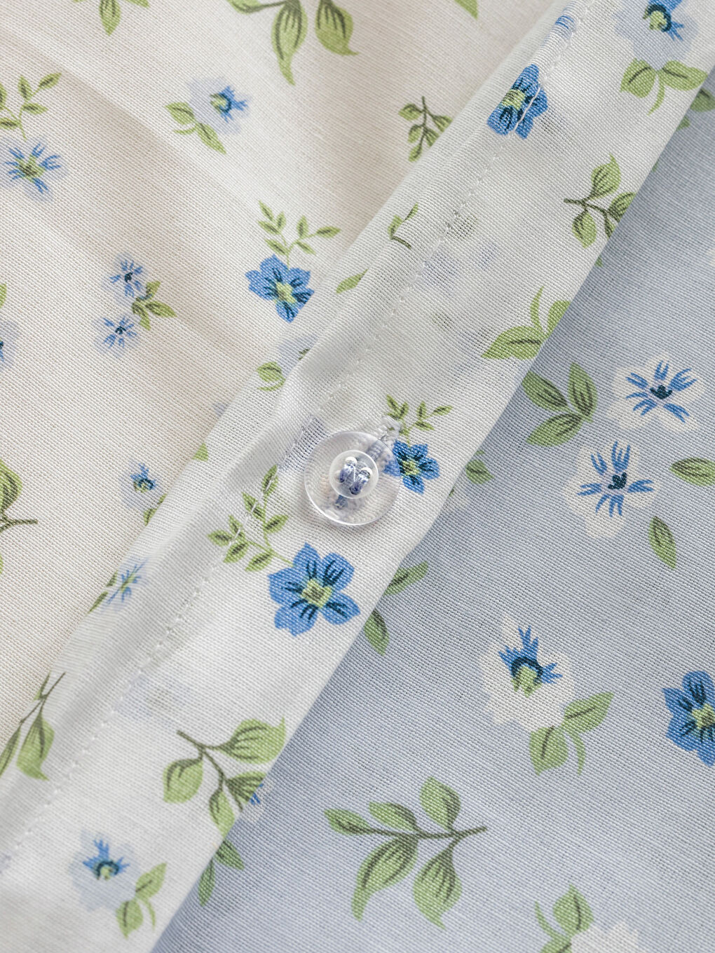 Karışık Çiçek Baskılı Çift Kişilik Nevresim Seti-5