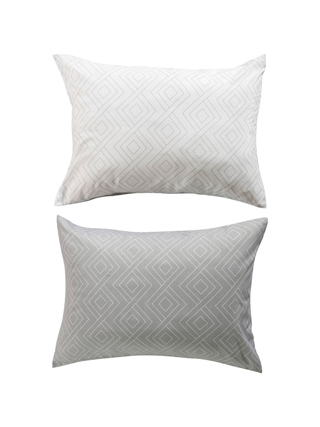 Gri Desenli Yastık Kılıfı 2'li 50x70 cm-4