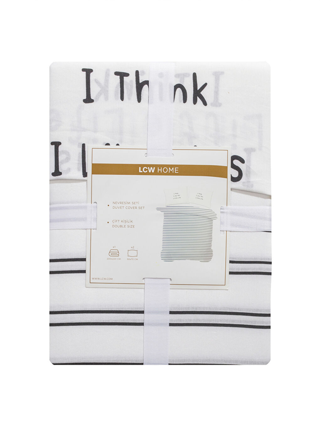 Siyah Çizgili Çift Kişilik Nevresim Seti-6