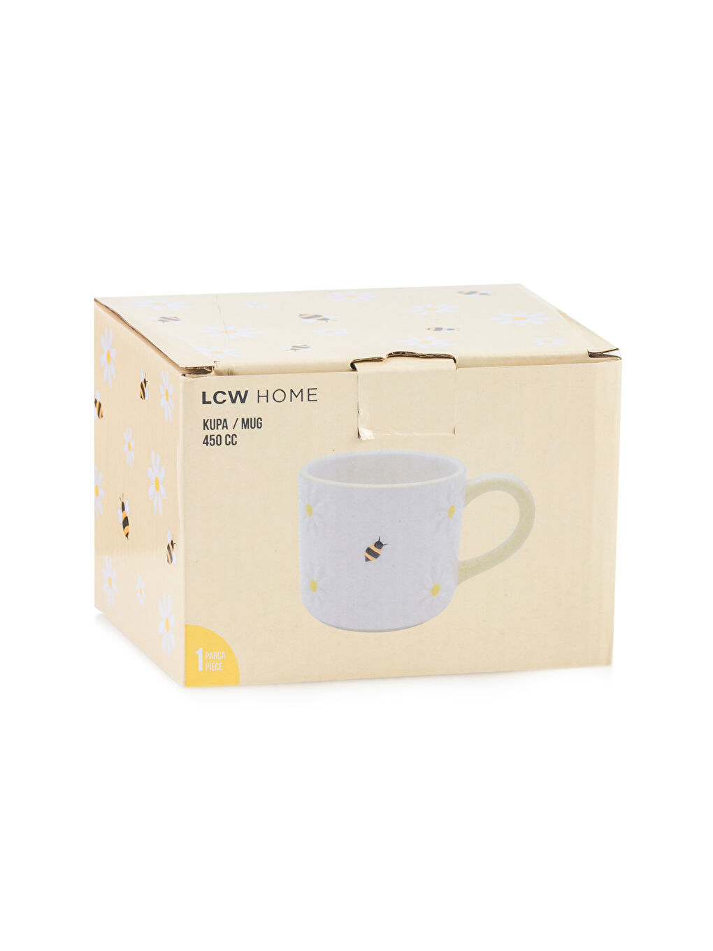 Karışık Çiçek Baskılı Seramik Kupa -3