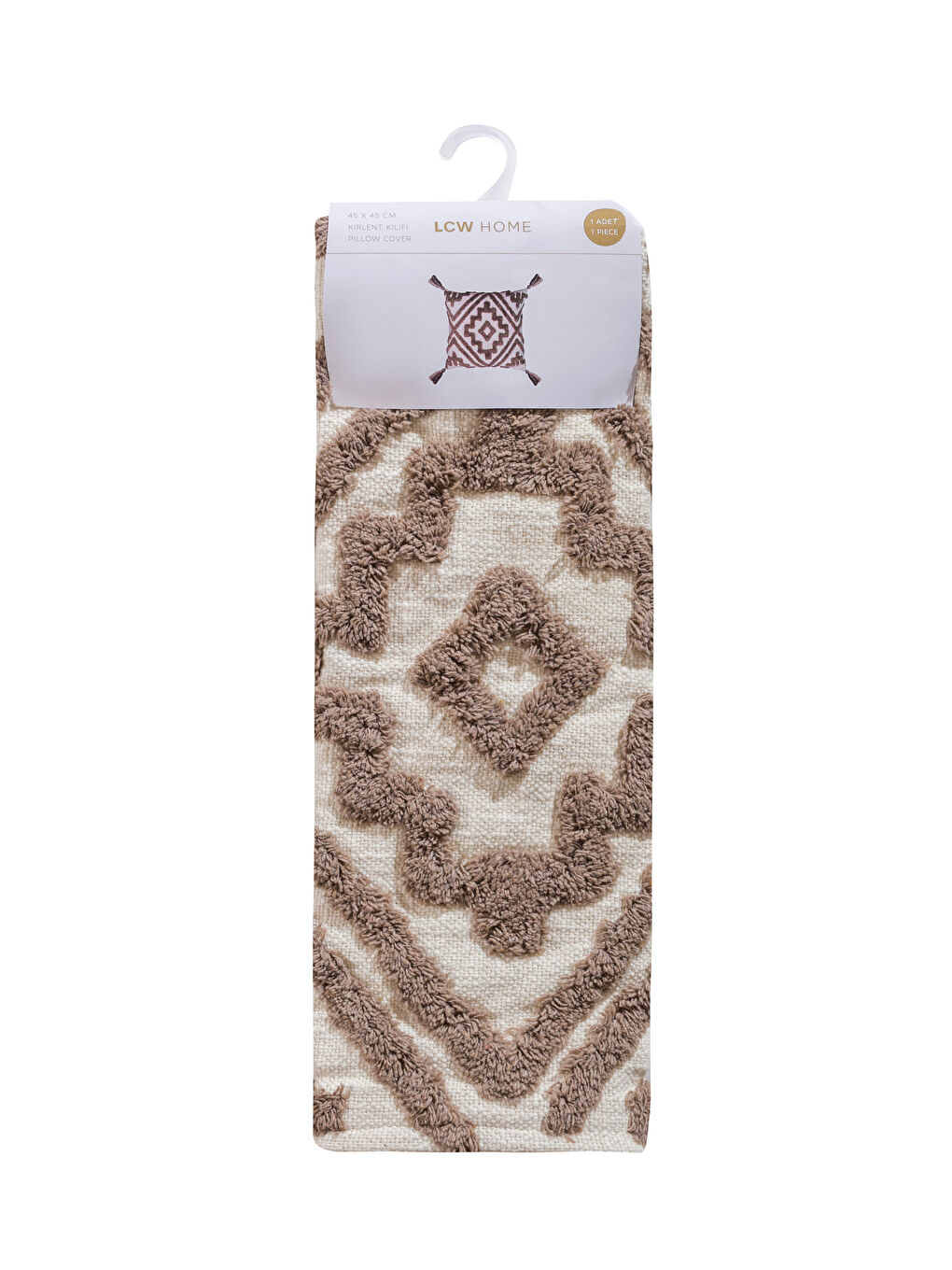 Karışık Geometrik Desenli Kırlent Kılıfı 45x45 cm-4