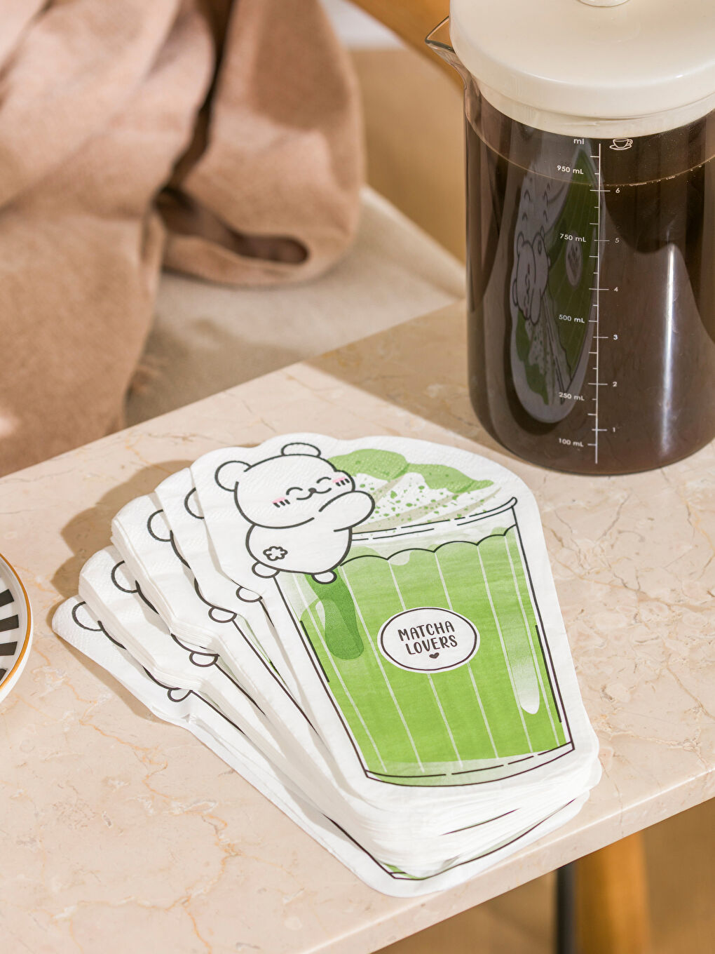 Yeşil Baskılı Kağıt Peçete 20'li-1