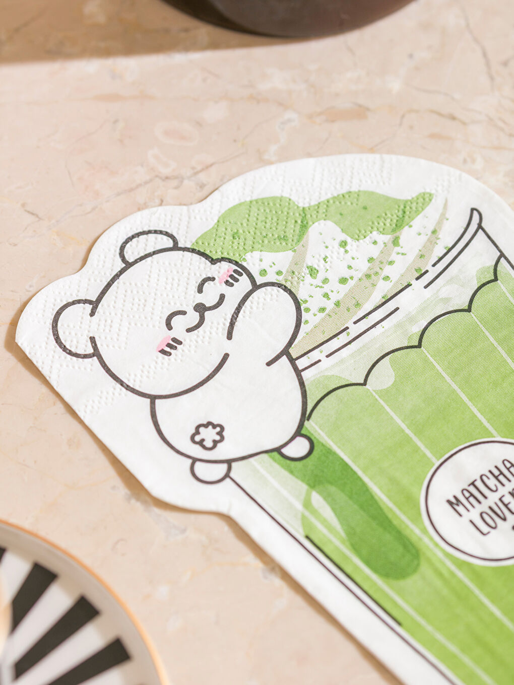 Yeşil Baskılı Kağıt Peçete 20'li-2