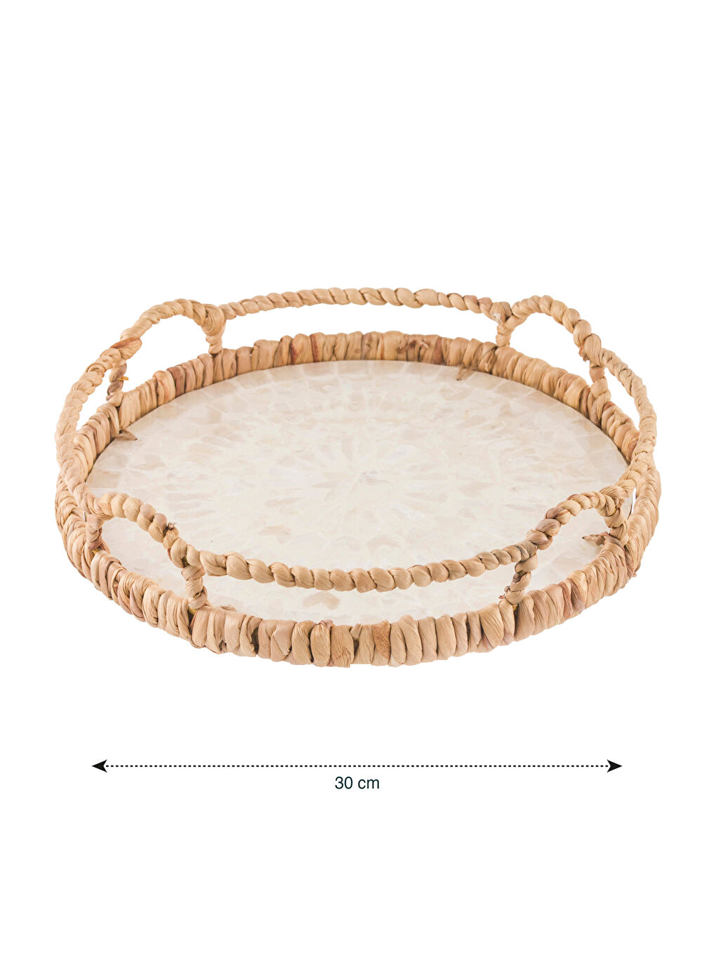 Karışık Dekoratif Hasır Sepet 30 cm-4