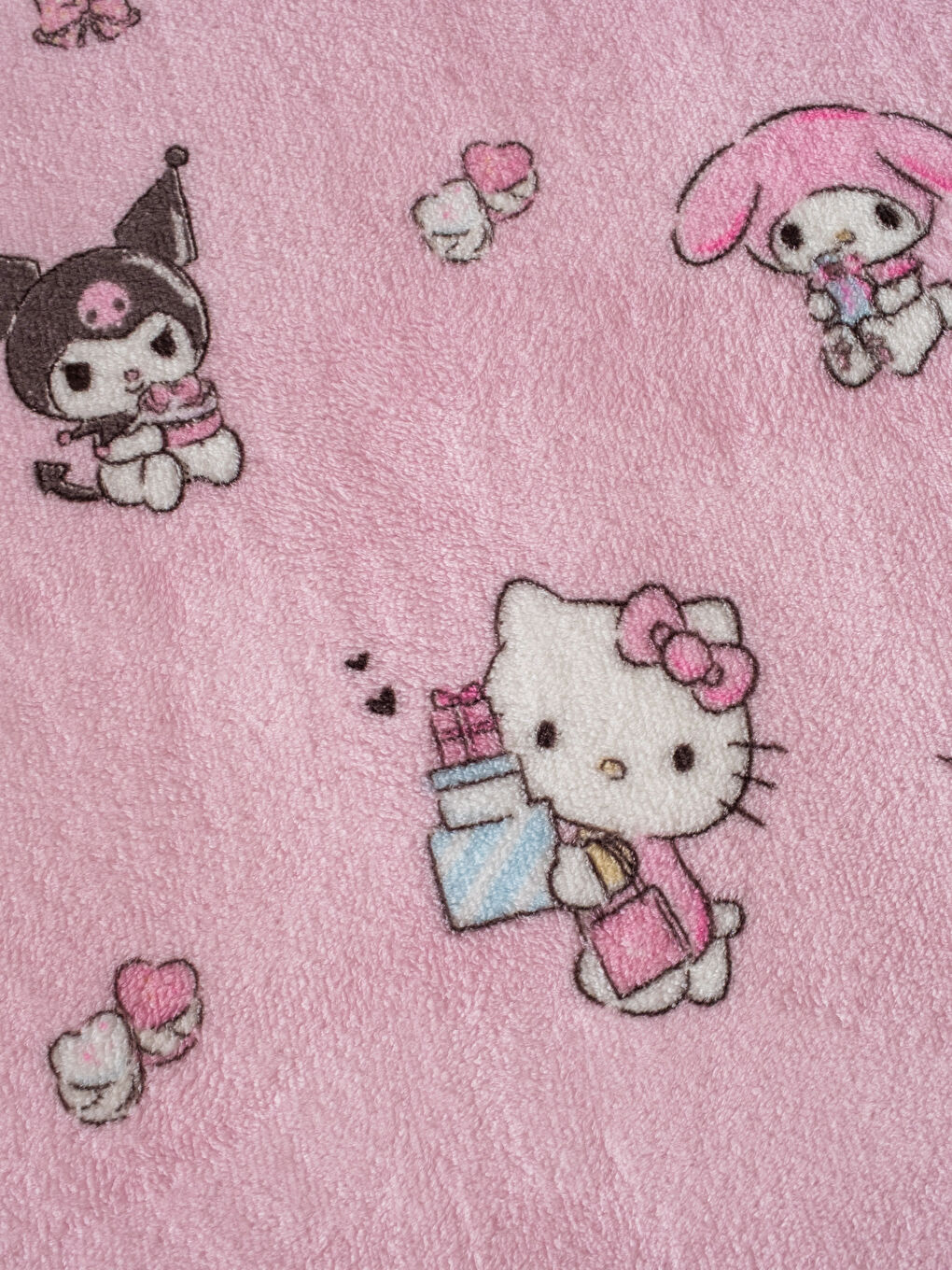 Karışık Hello Kitty Baskılı Pelüş Battaniye 150x220 cm-2
