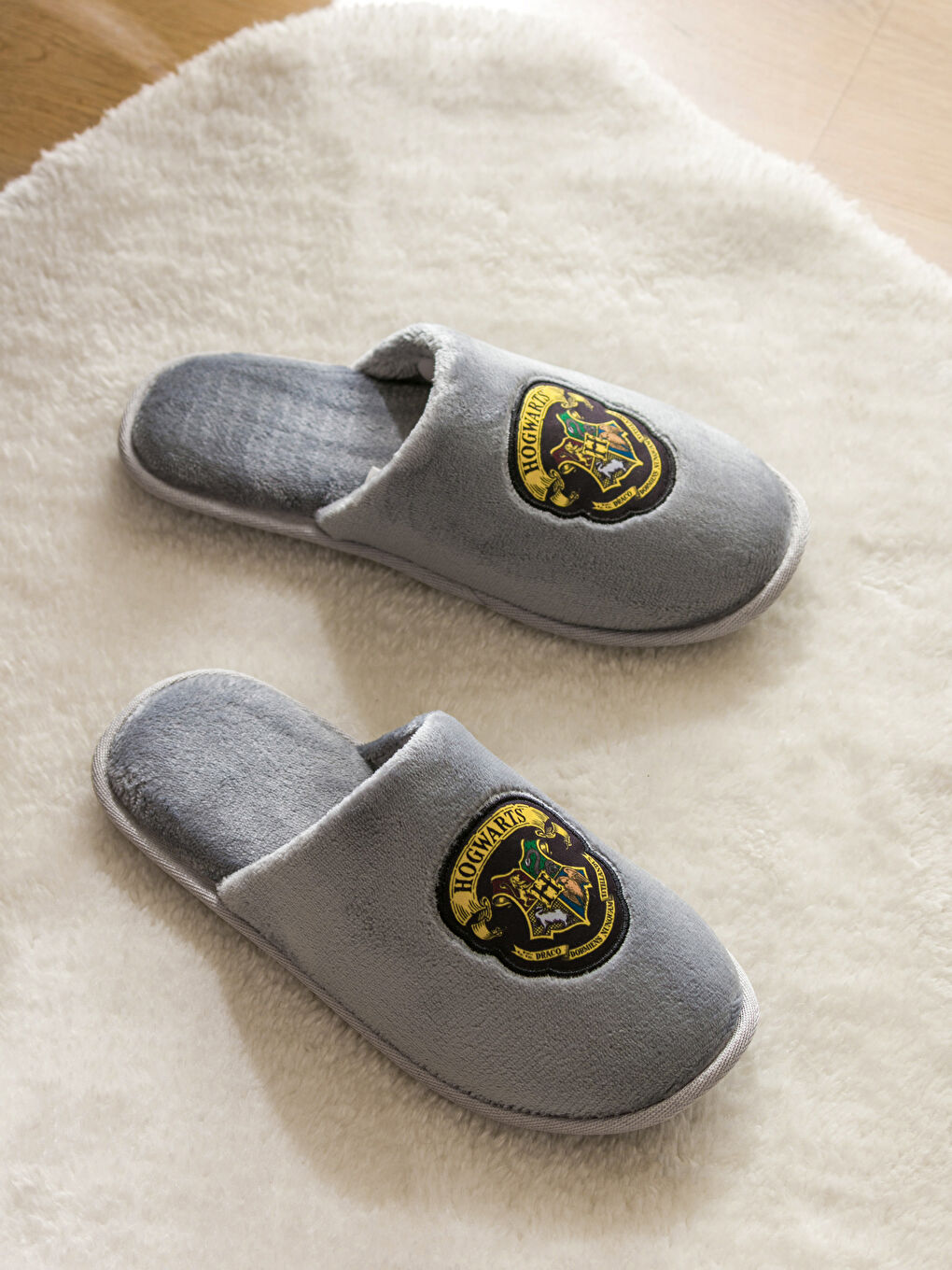 Harry Potter Printed Plush Men's Home Slippers-2
