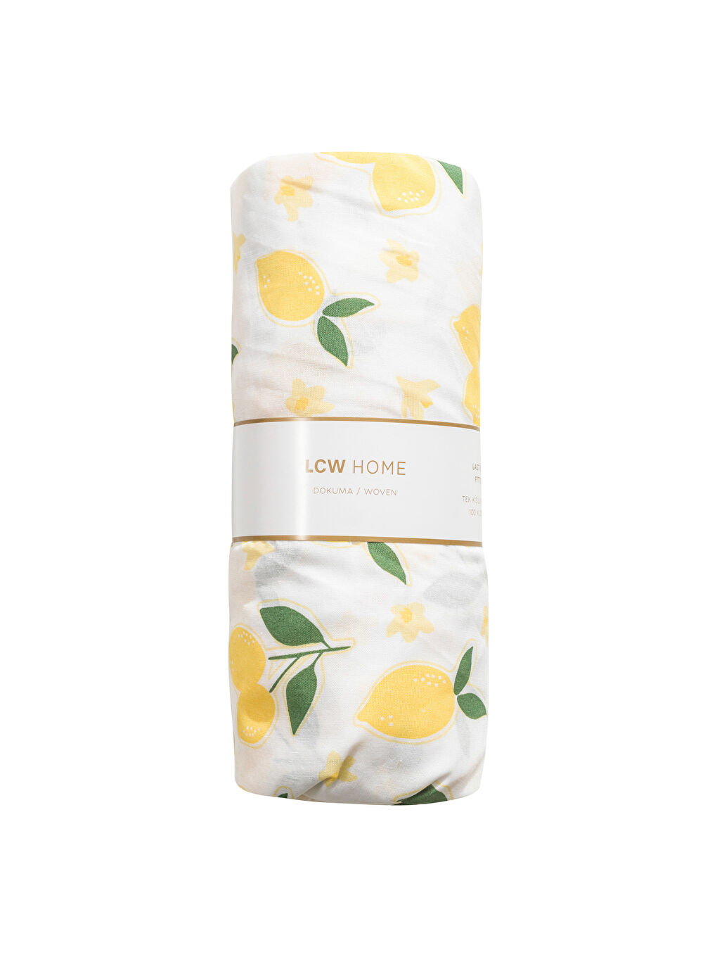 Karışık Limon Baskılı Tek Kişilik Lastikli Çarşaf-4