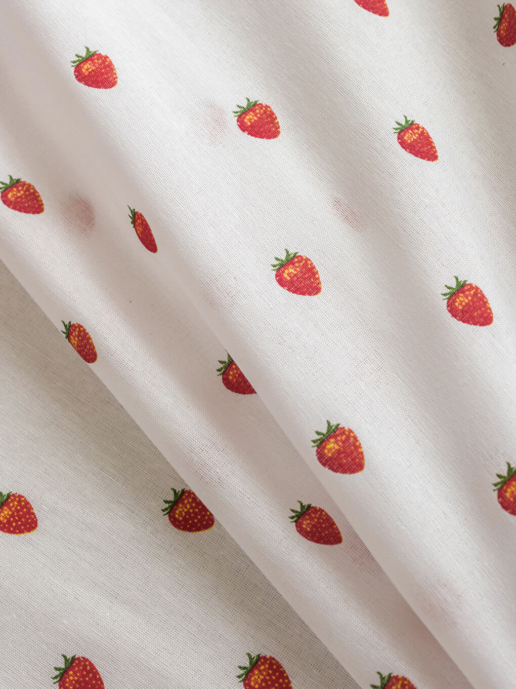 Karışık Çilek Desenli Çift Kişilik Lastikli Çarşaf-2