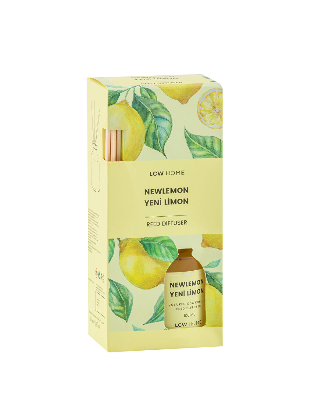 Karışık Limon Baskılı Çubuklu Oda Kokusu 100 ml-3