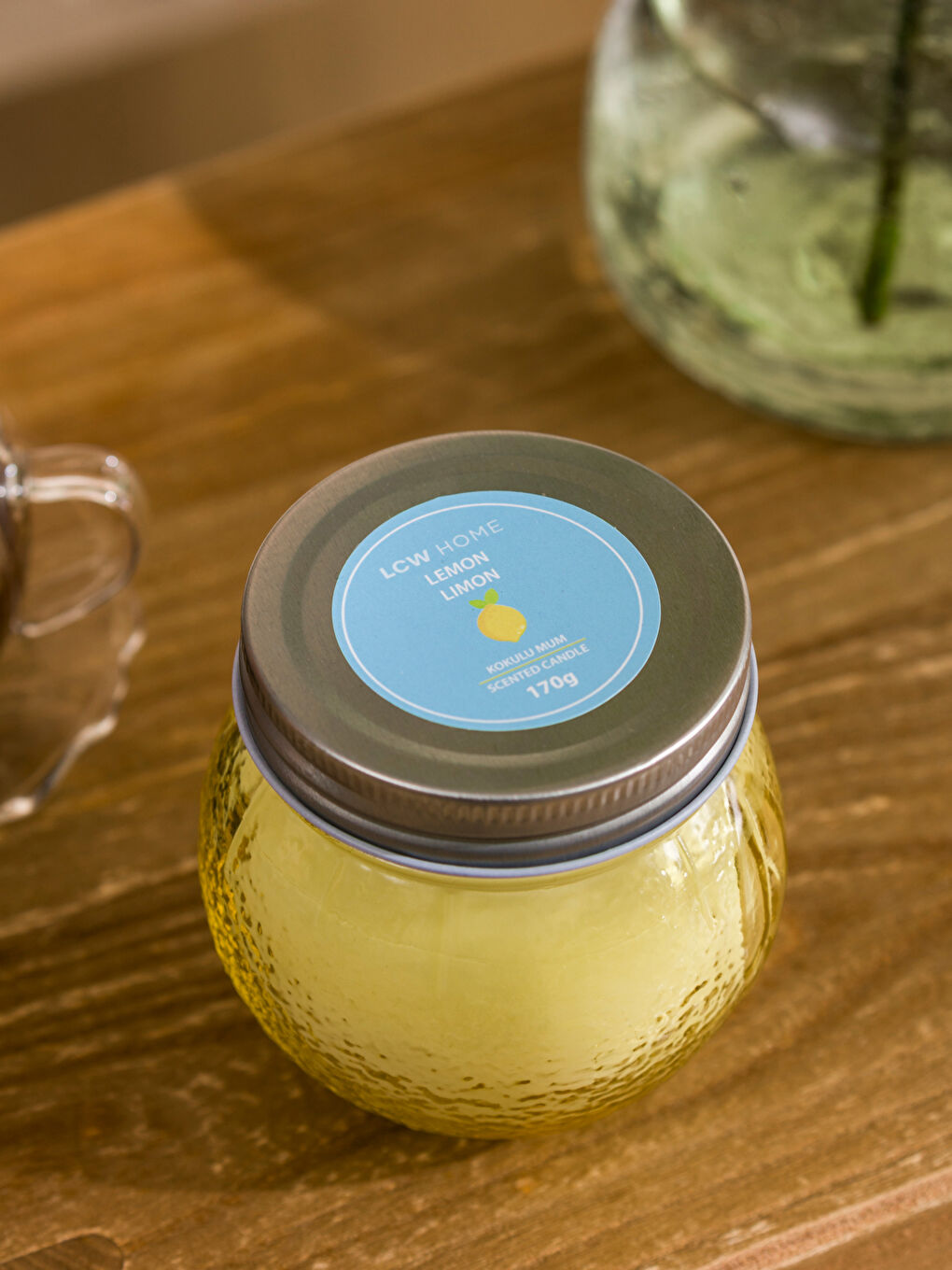 Karışık Limon Kokulu Bardak Mum-2