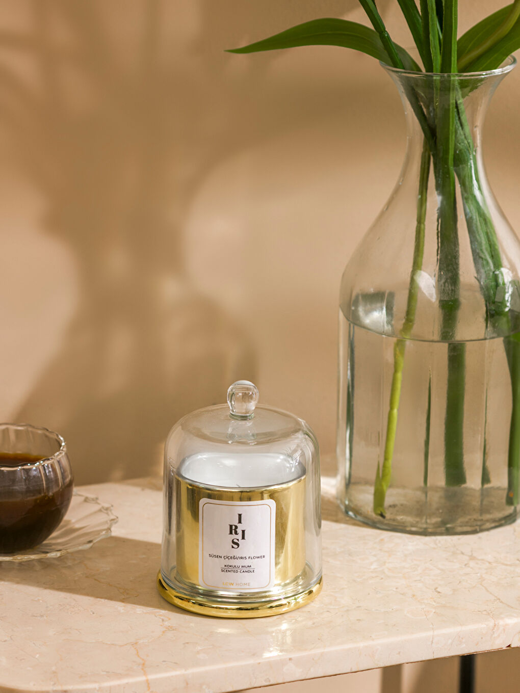 Renksiz Çiçek Kokulu Bardak Mum-2