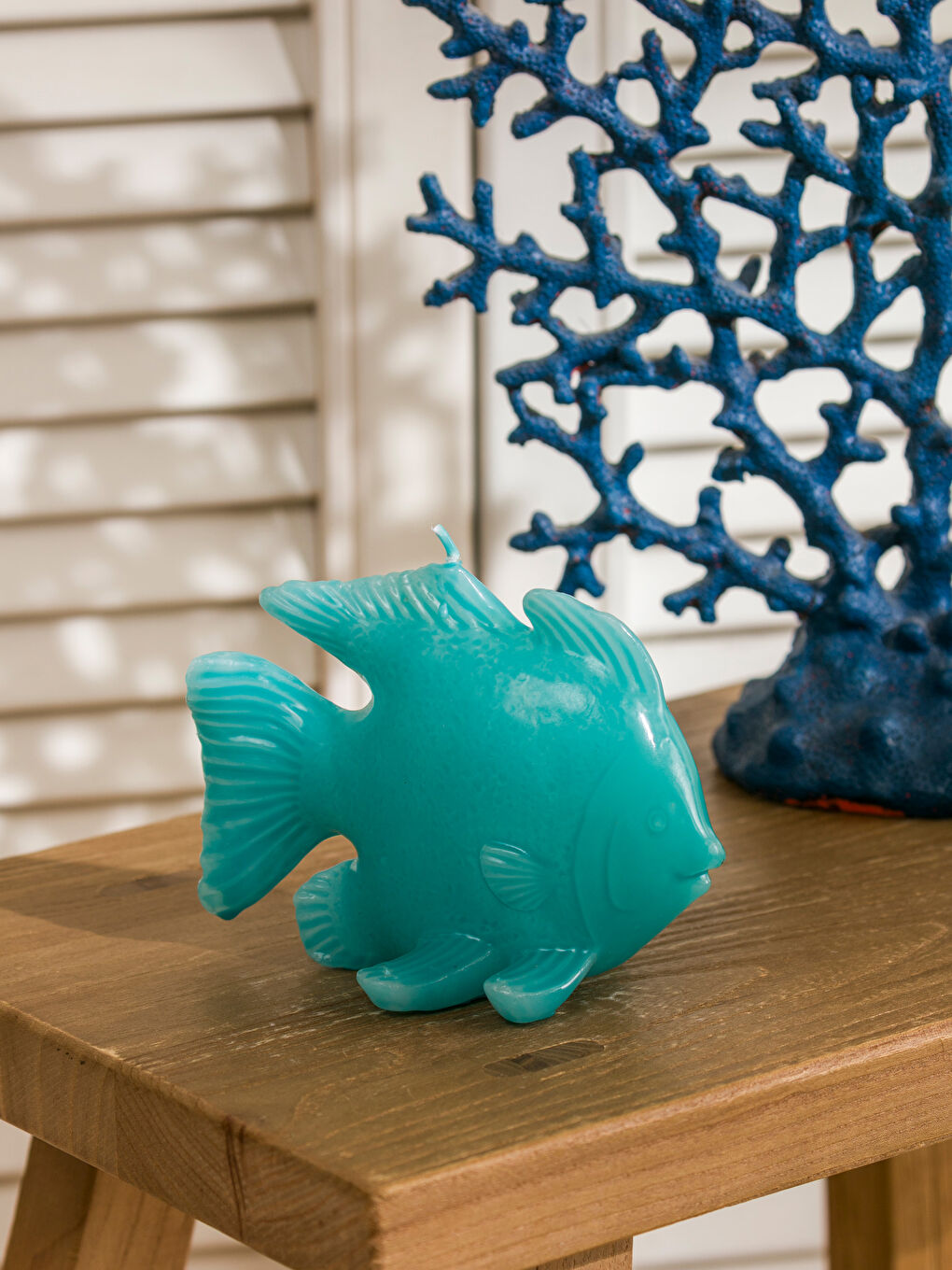 شمعة على شكل سمكة، 14 سم-1