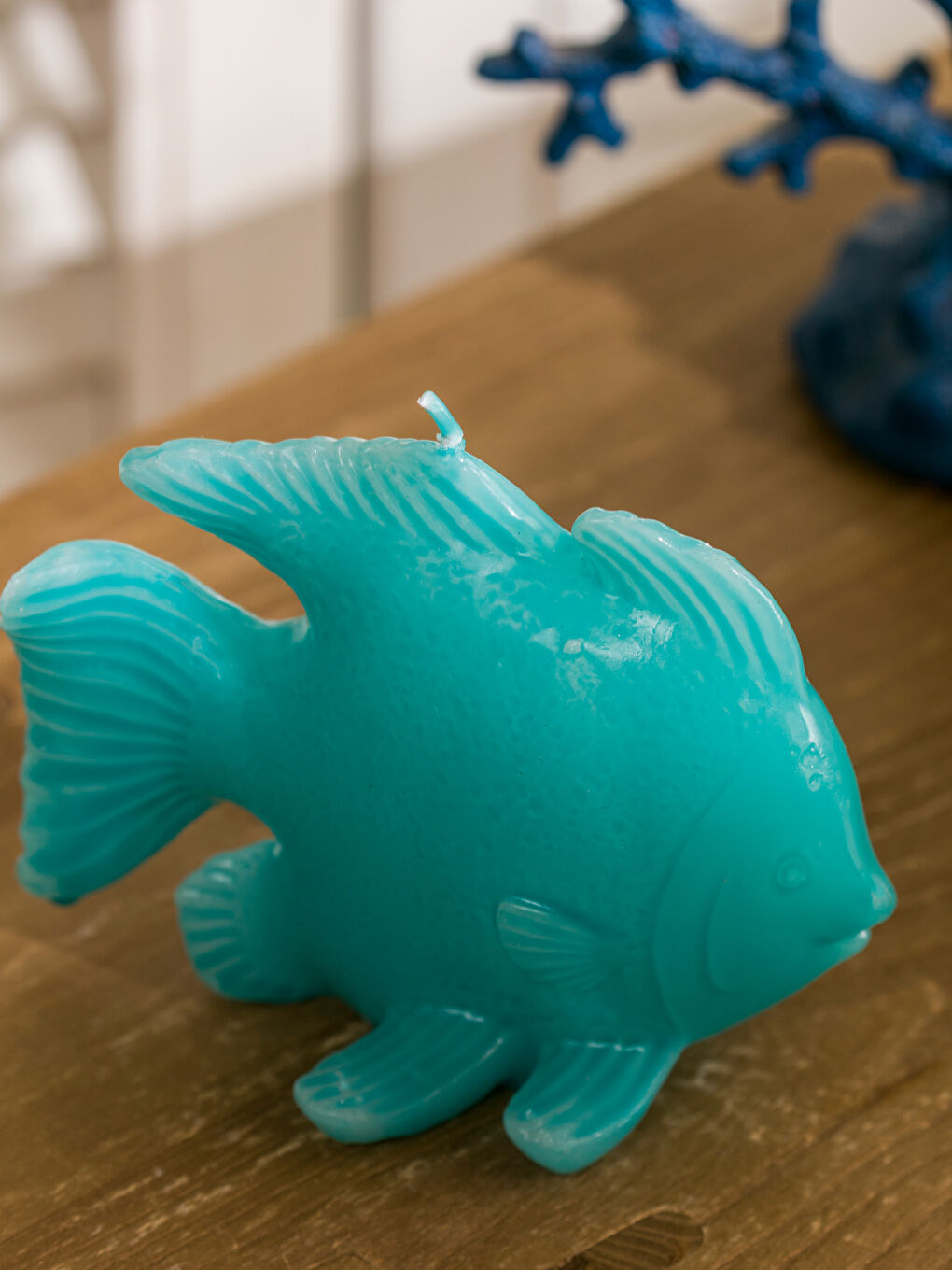 شمعة على شكل سمكة، 14 سم-2