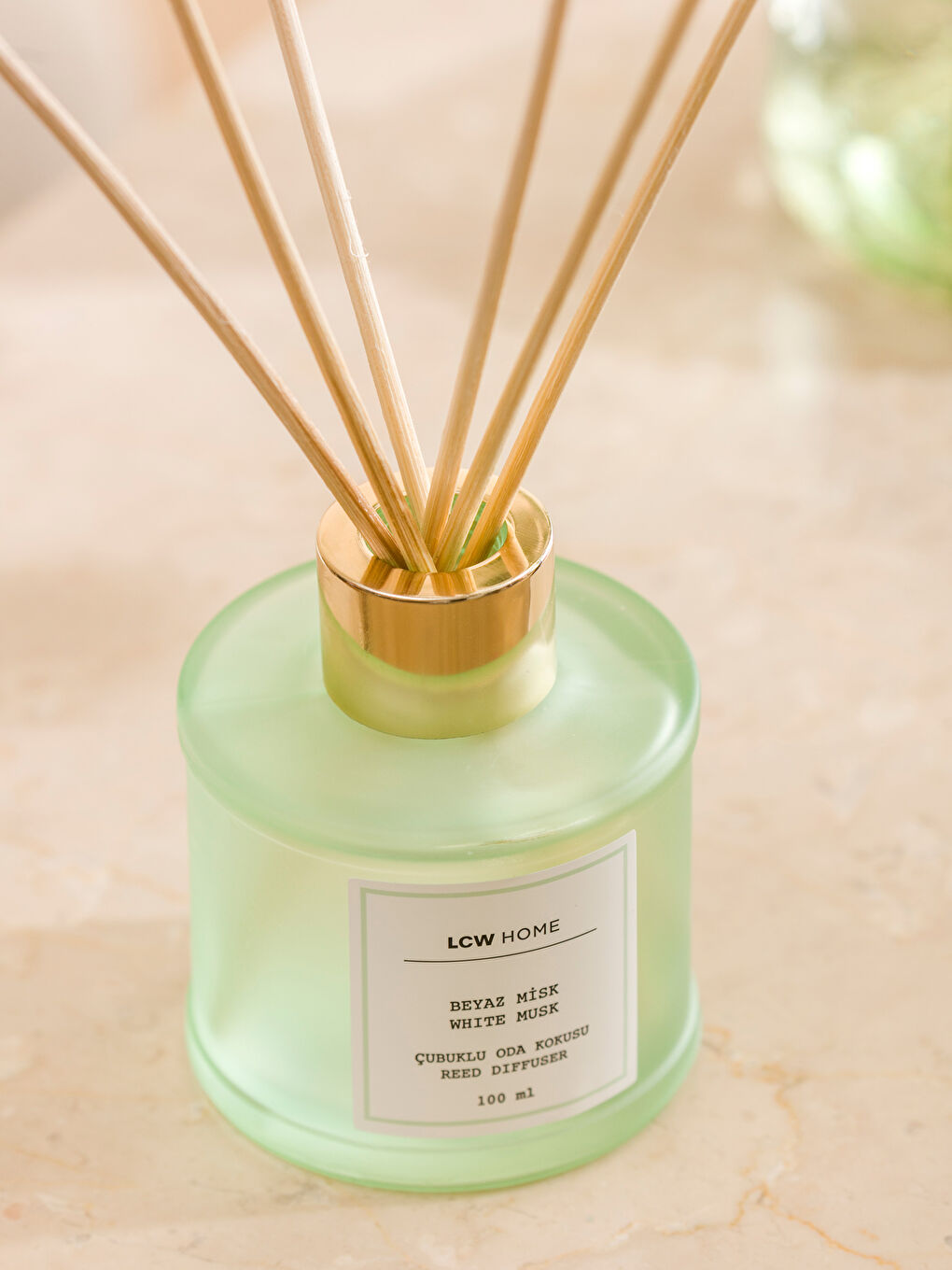 Yeşil Misk Kokulu Çubuklu Oda Kokusu 100 ml-2