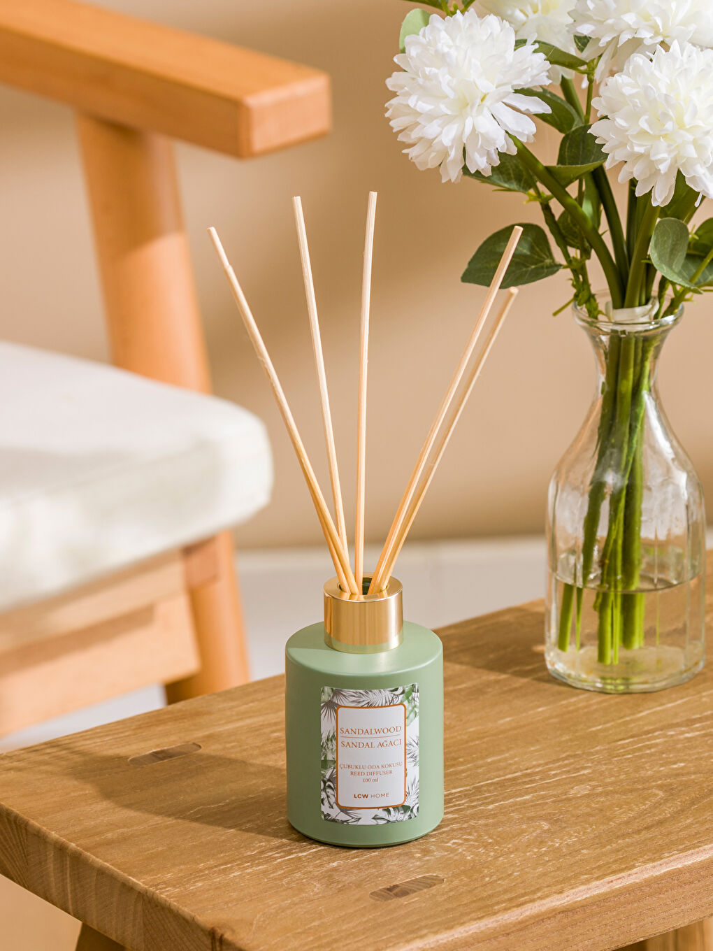 Yeşil Sandal Ağacı Kokulu Çubuklu Oda Kokusu
