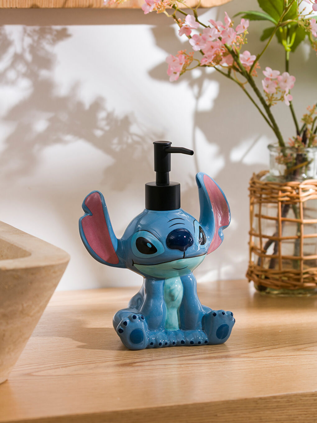 Karışık Stitch Figürlü Seramik Sıvı Sabunluk