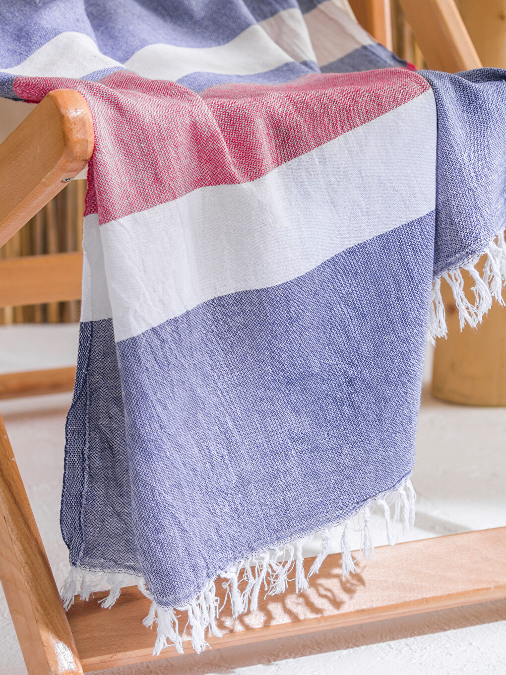 Karışık Çizgi Desenli Peştamal Havlu 90x165 cm-1