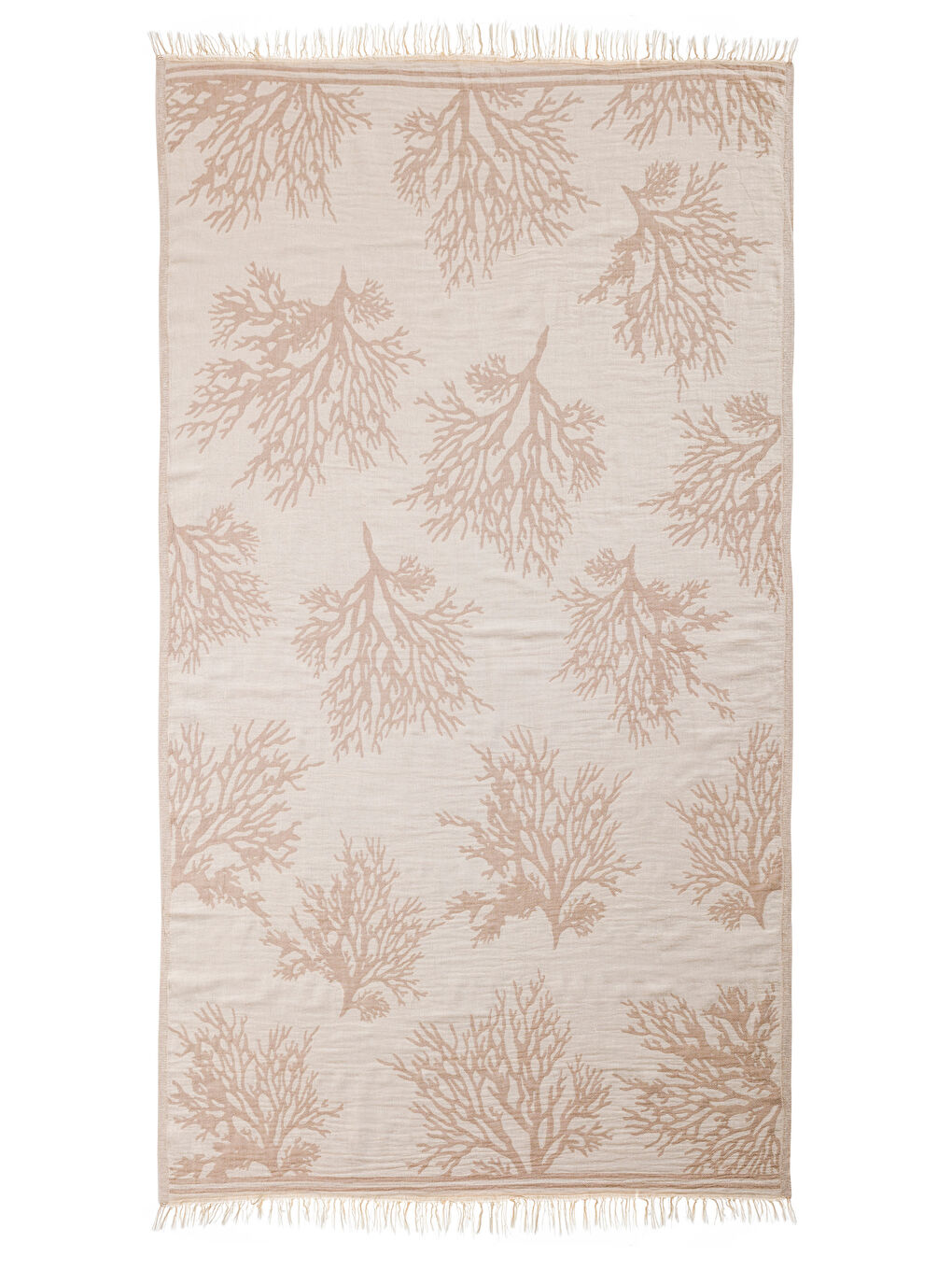 Bej Desenli Peştamal Havlu 90x165 cm-2