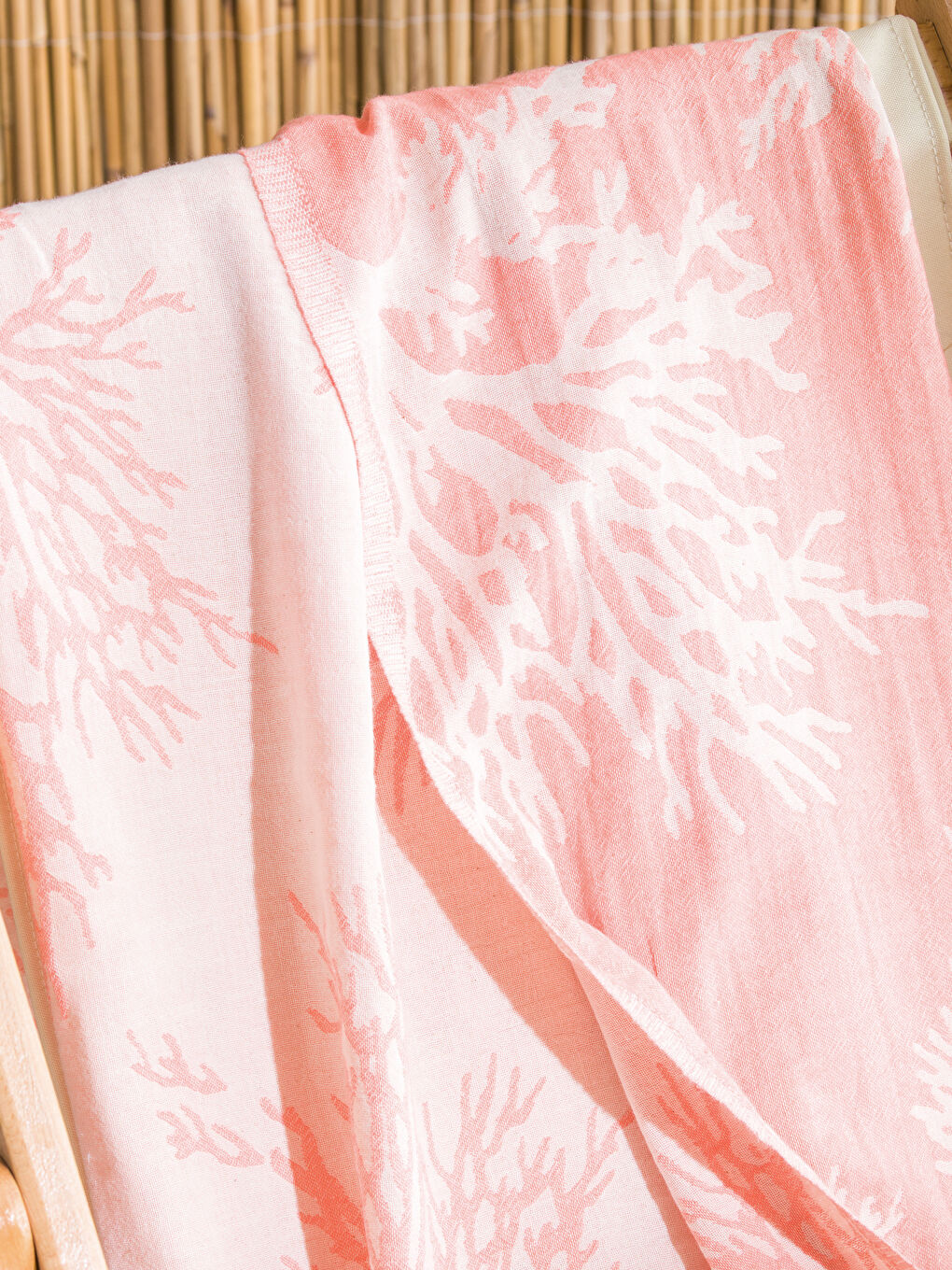 Mercan Baskılı Plaj Havlusu 90x165 cm-1