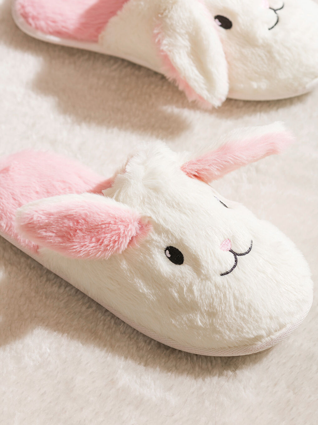 Papuci de casă Basic Femei Model Iepure din pluș-2