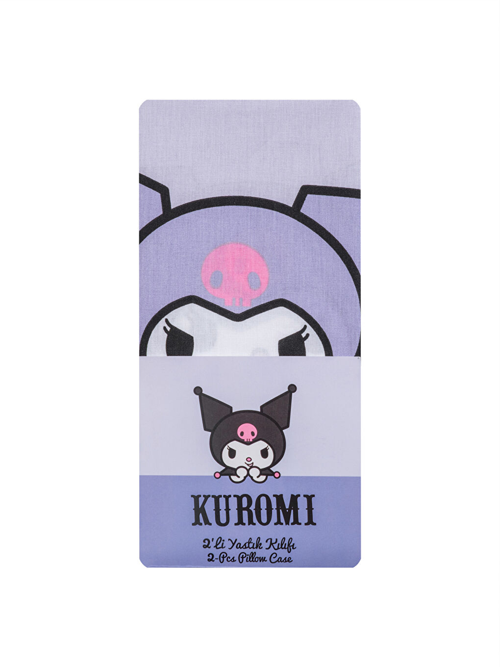 Mor Hello Kitty Baskılı Yastık Kılıfı 2'li 50x70 Cm	-3