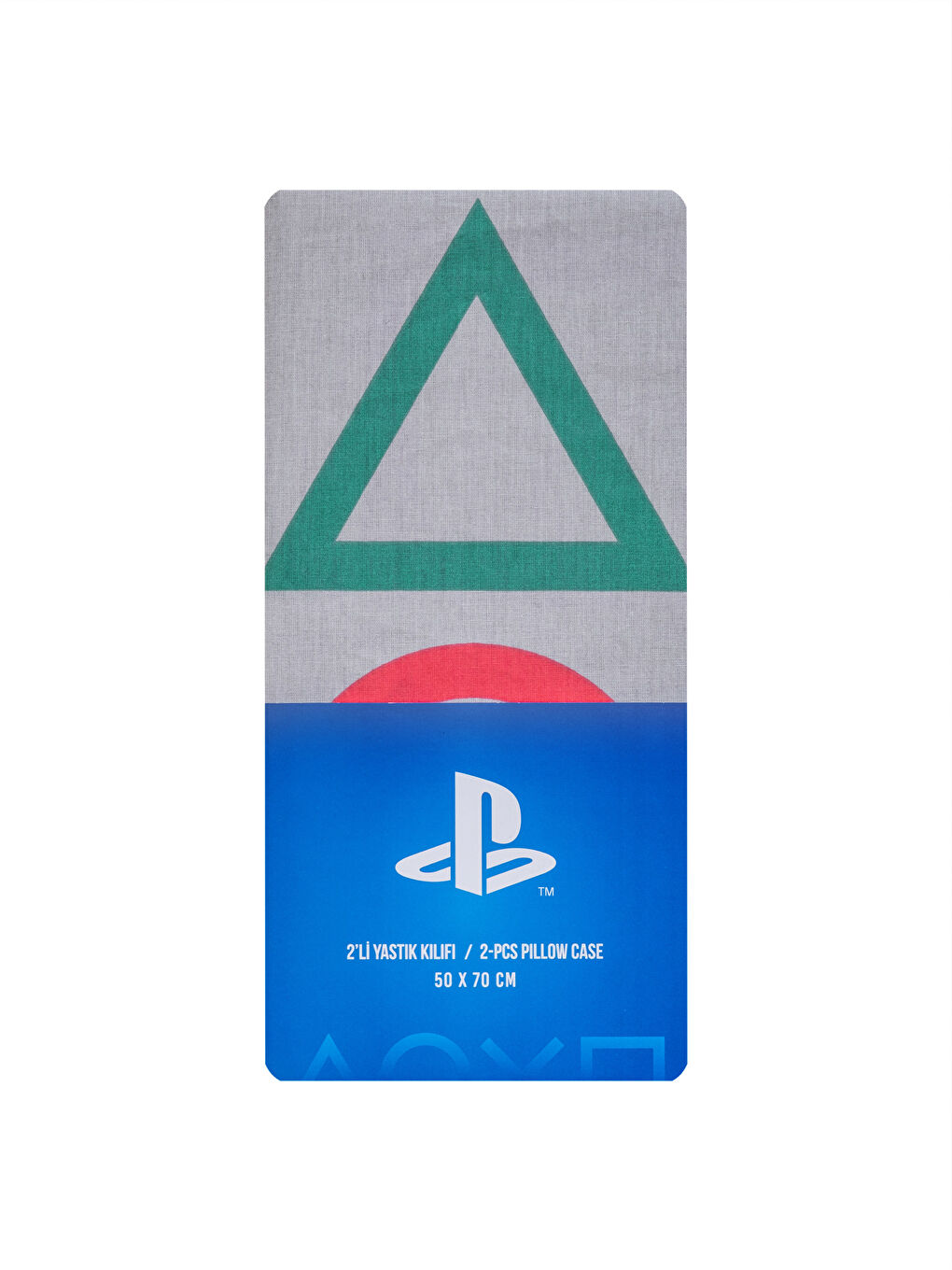 Siyah Baskılı Dokuma Yastık Kılıfı 2'li 50x70 cm-3